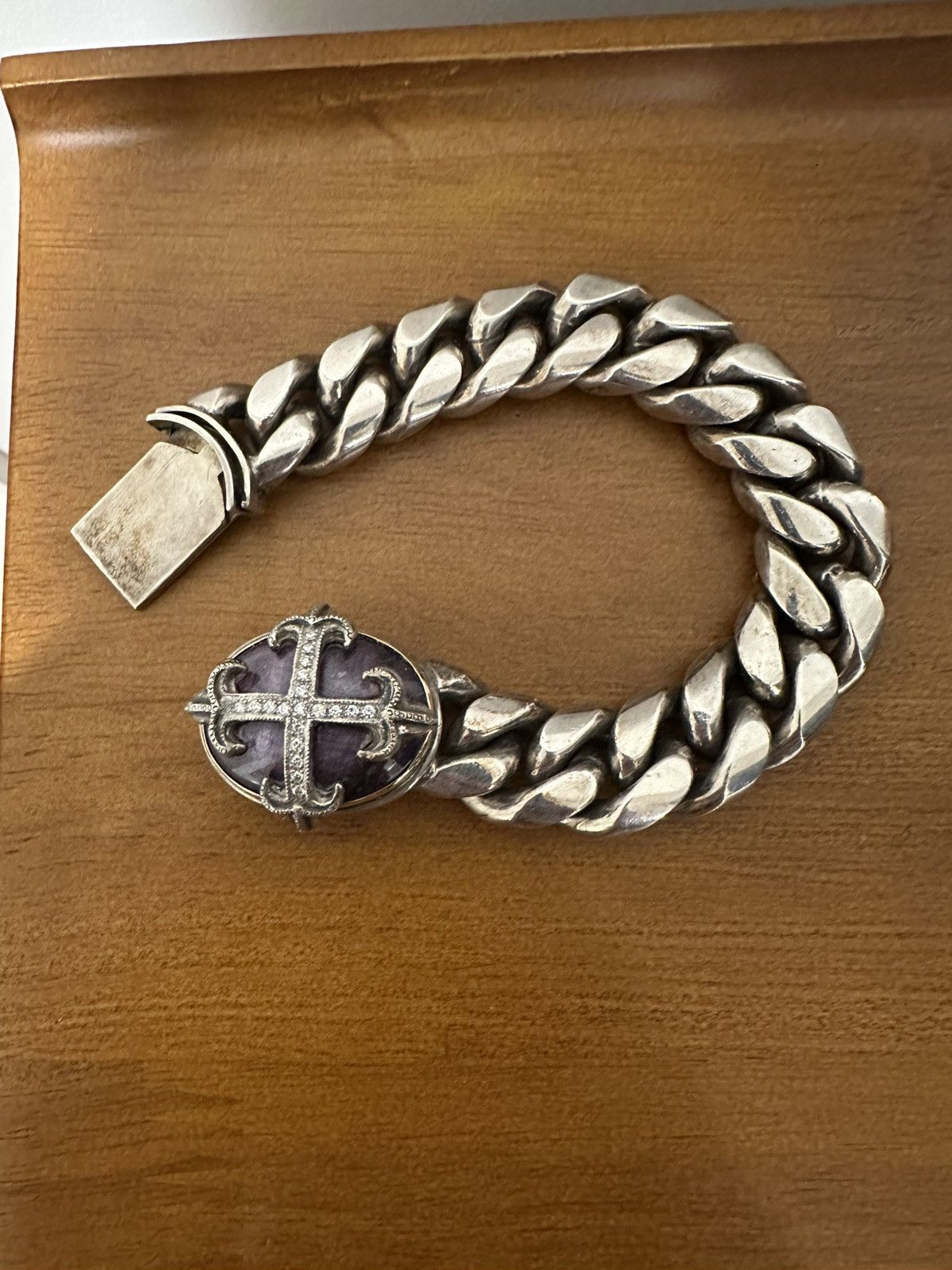 Other Lazaro Diamond and Purple Ruby Bracelet Size ONE SIZE - 1 Thumbnail
