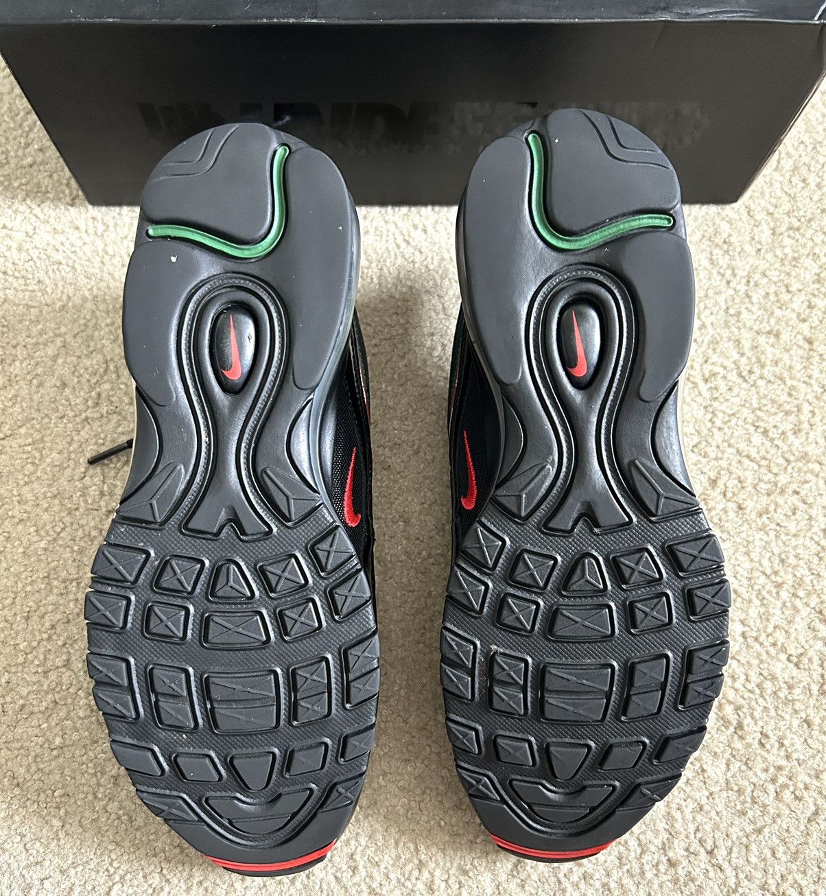 Nike × Undefeated Undefeated x Nike Air Max 97 OG “Black” Size US 8.5 / EU 41-42 - 7 Thumbnail