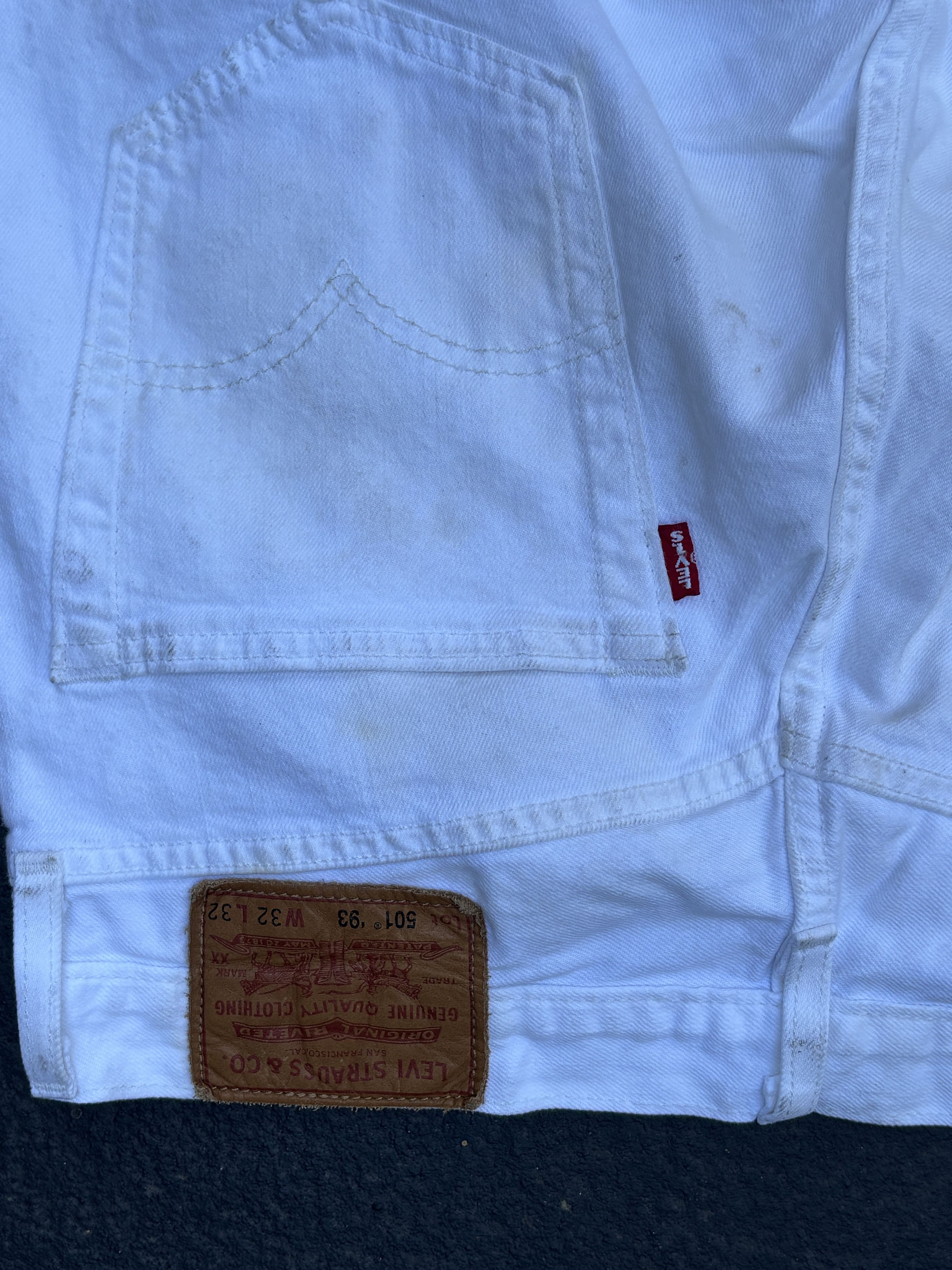 Levi's Vintage Levis 501 - WHITE Size US 32 / EU 48 - 6 Thumbnail