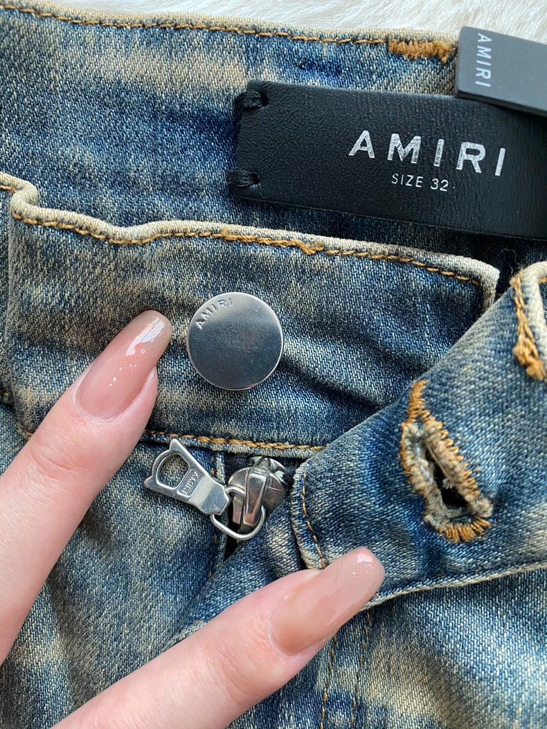 Amiri Amiri Mud Stained Knee Destroyed Jean Size US 32 / EU 48 - 6 Thumbnail