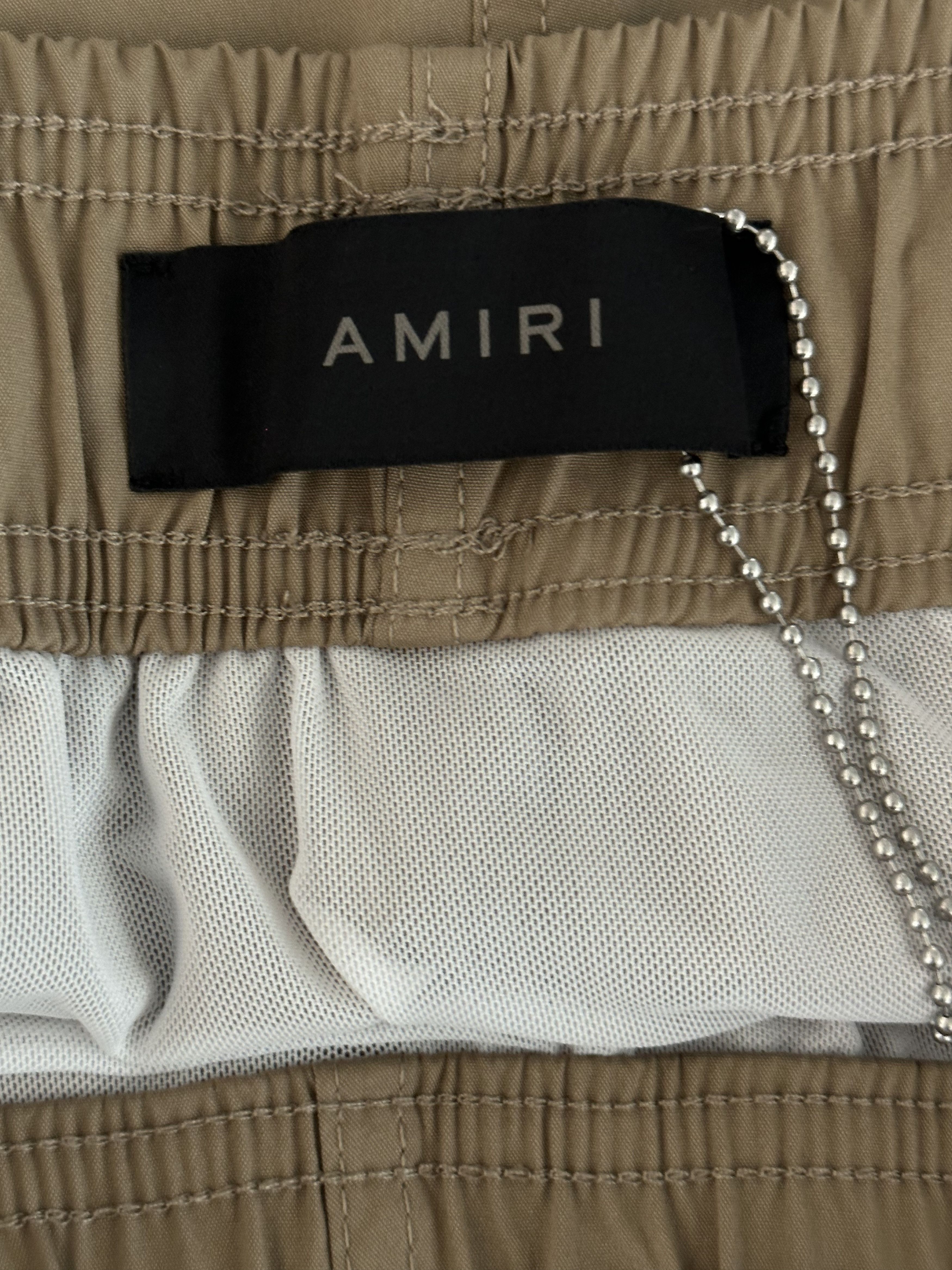 Amiri Amiri Tan & Black Core Logo Swim Shorts Size US 40 / EU 56 - 3 Thumbnail