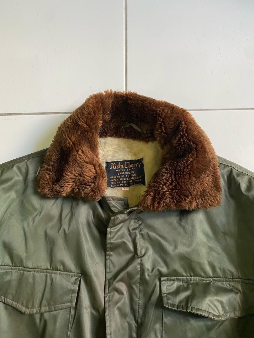 Other Vintage Kishi cherry army sherpa pullover Waterproof Jacket Size US L / EU 52-54 / 3 - 5 Thumbnail