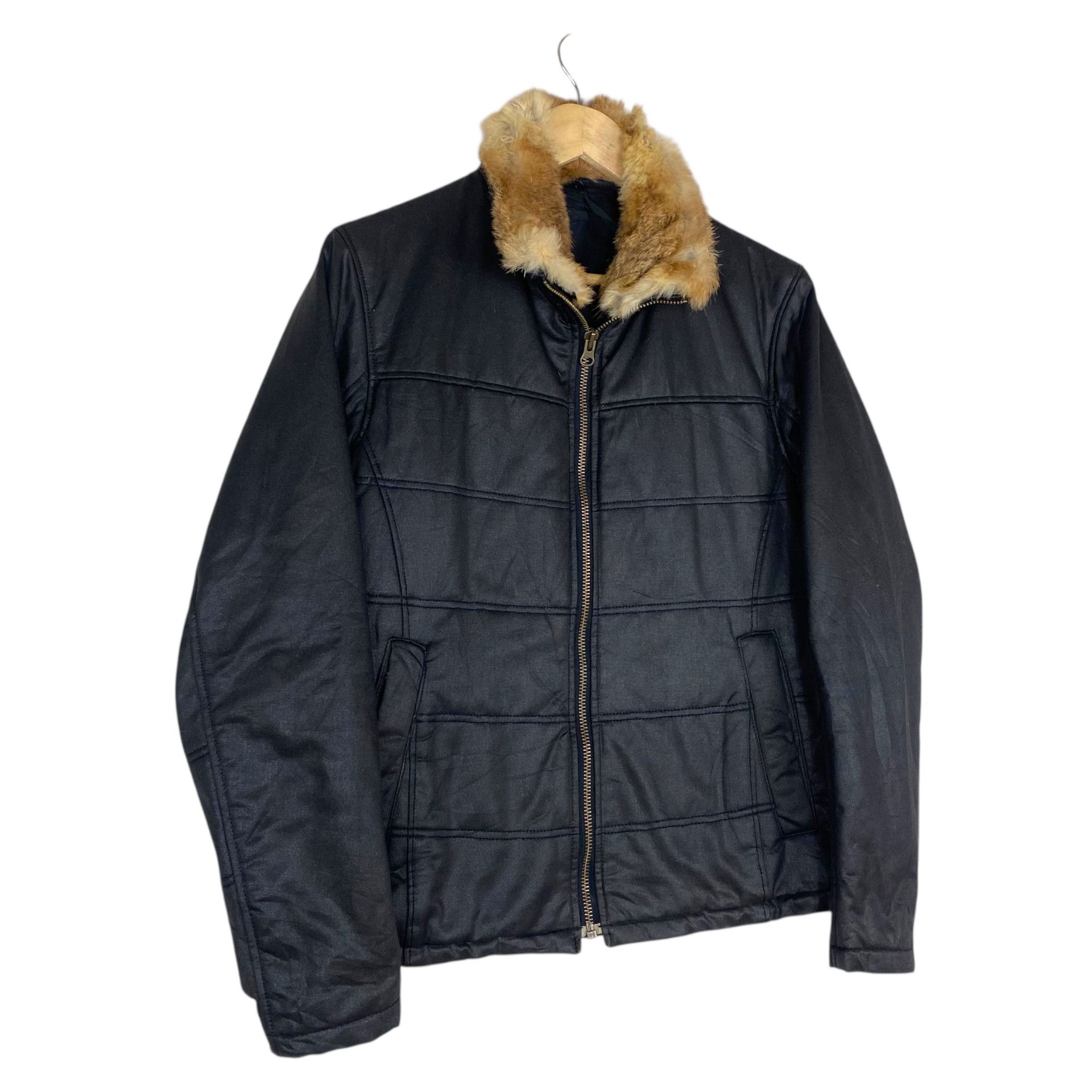 Japanese Brand 💥HALB BIKER JACKET ZIPPER FUR COLLAR Size US M / EU 48-50 / 2 - 3 Thumbnail