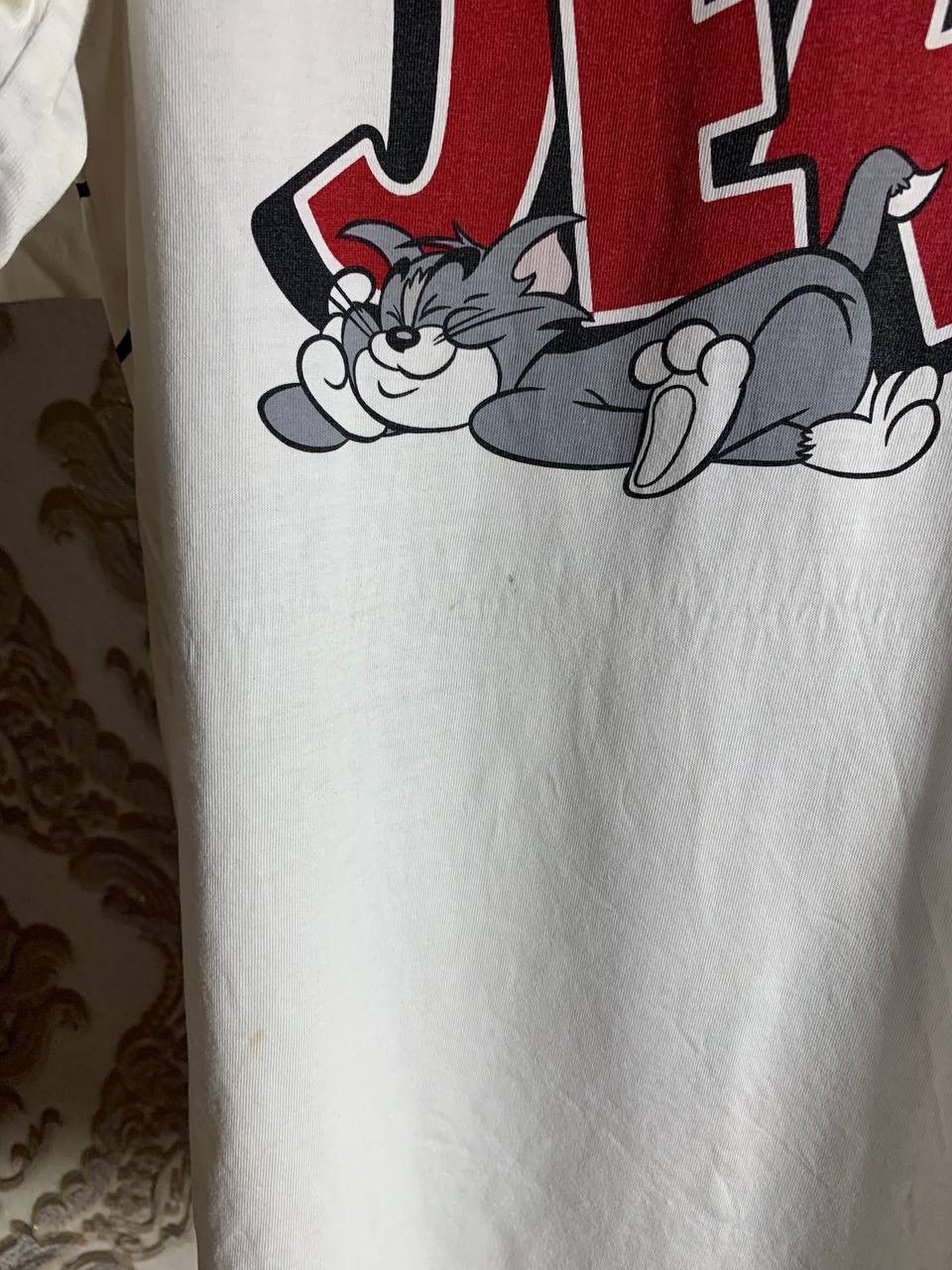 Cartoon Network VINTAGE TOM & JERRY DOUBLE PRINTED T-SHIRT RETRO MOVIE 90s Size US L / EU 52-54 / 3 - 3 Thumbnail
