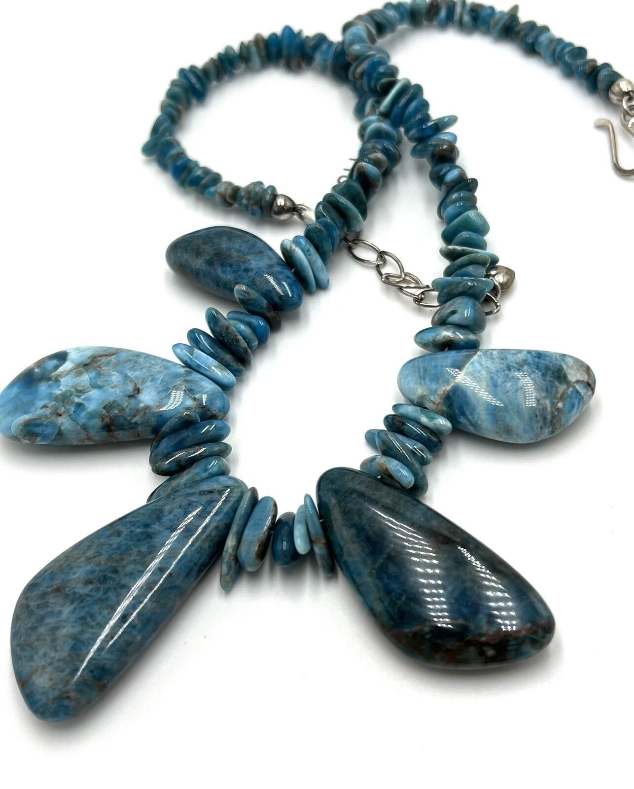 Other DTR Jay King Sterling Silver Blue Apatite Beaded Necklace Size ONE SIZE - 2 Thumbnail