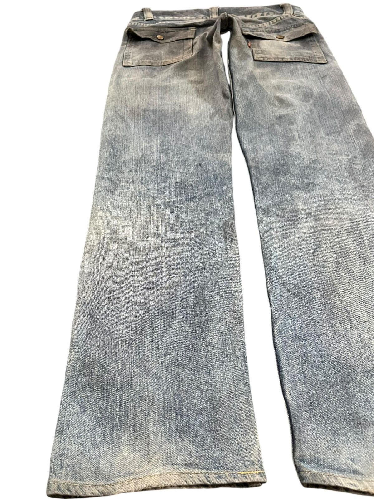 If Six Was Nine × Le Grande Bleu (L.G.B.) × Yasuyuki Ishii Vintage Go-West Military /Workers Bush Pants Denim Size US 33 - 11 Thumbnail