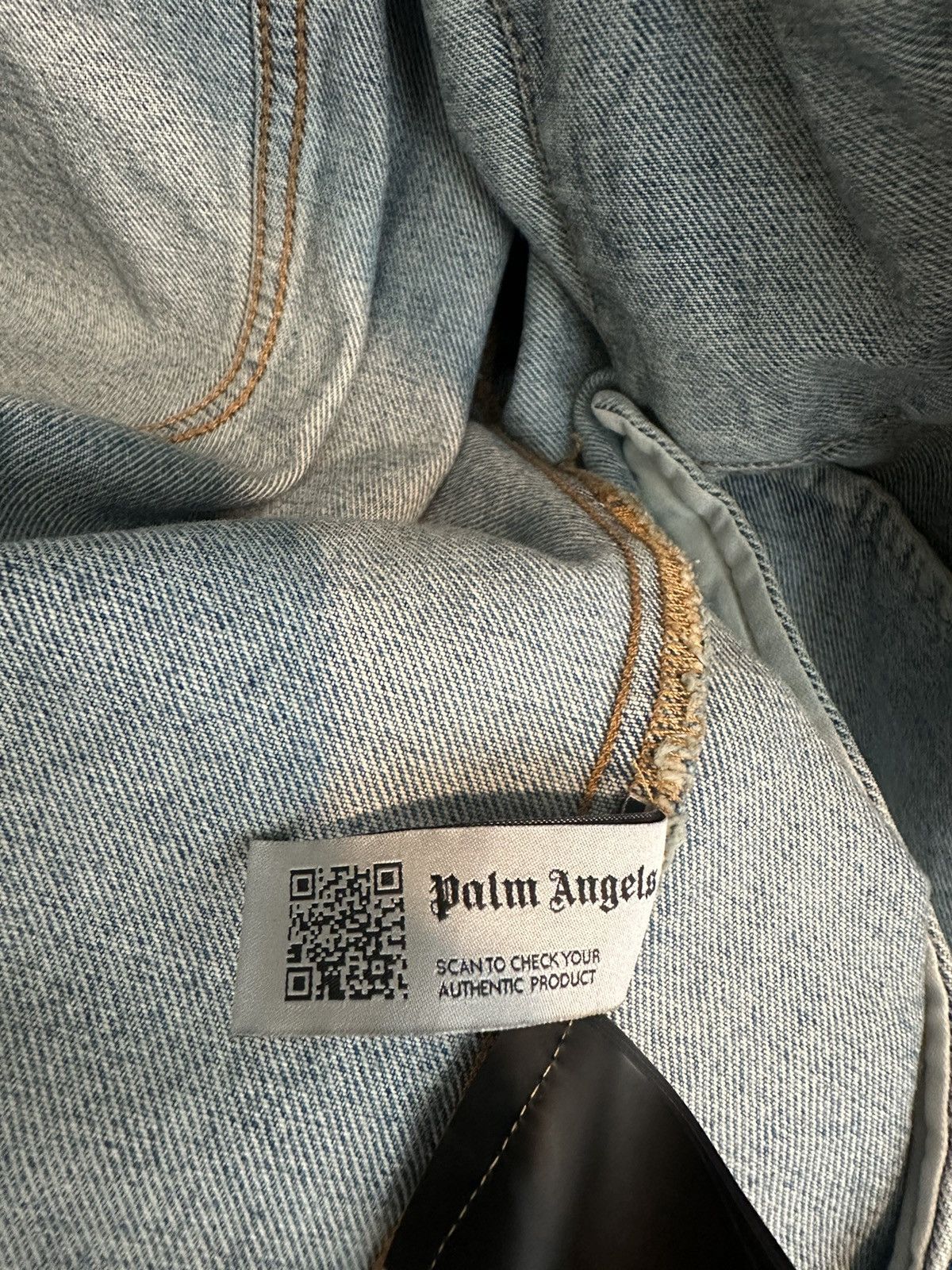 Palm Angels Palm Angels Logo Denim Jacket Size US L / EU 52-54 / 3 - 6 Thumbnail