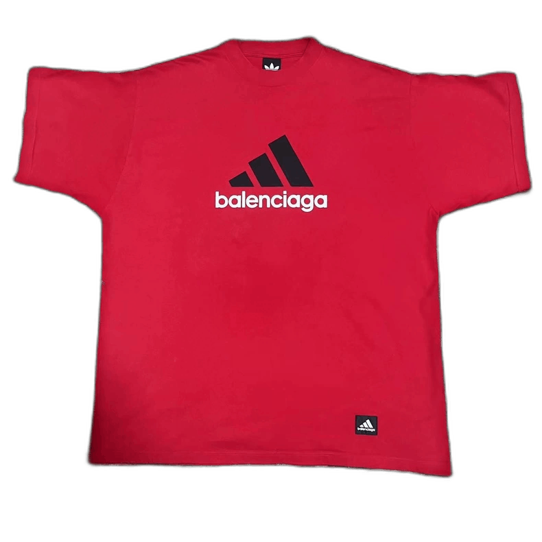 Balenciaga balenciaga x adidas red short sleeve t-shirt Size US M / EU 48-50 / 2 - 1 Thumbnail