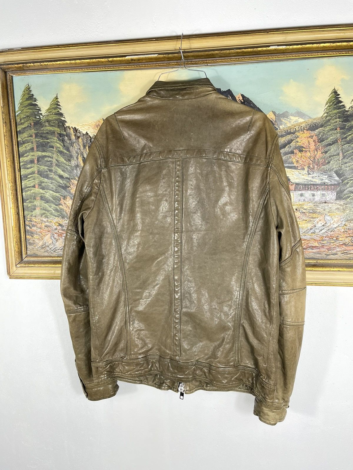 Allsaints × Japanese Brand Allsaints Spitalfields vintage retro y2k 00s leather jacket Size US L / EU 52-54 / 3 - 9 Thumbnail