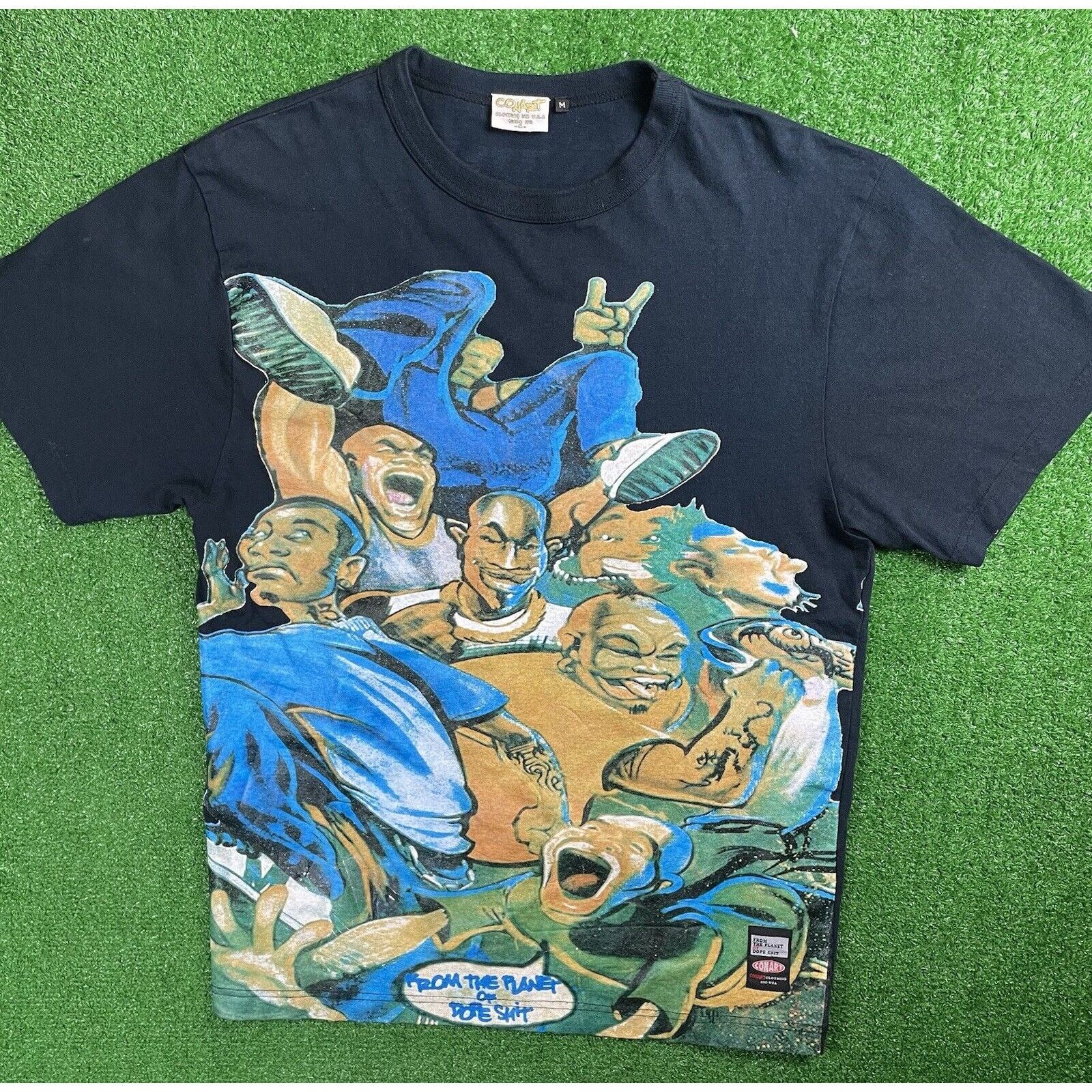 Vintage Vintage 90s Conart Black Graffiti Krylon Medium Large Shirt Size US M / EU 48-50 / 2 - 3 Thumbnail