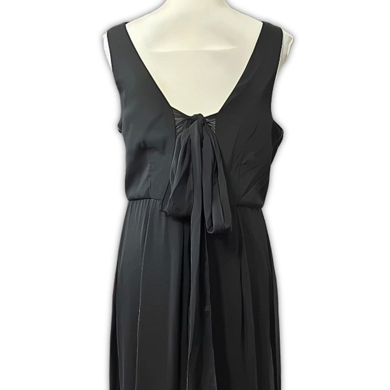 Other Social Bridesmaids Maxi Gown Dress Bow Accent Black 16 NWOT Size XXL / US 16-18 / IT 52-54 - 5 Thumbnail