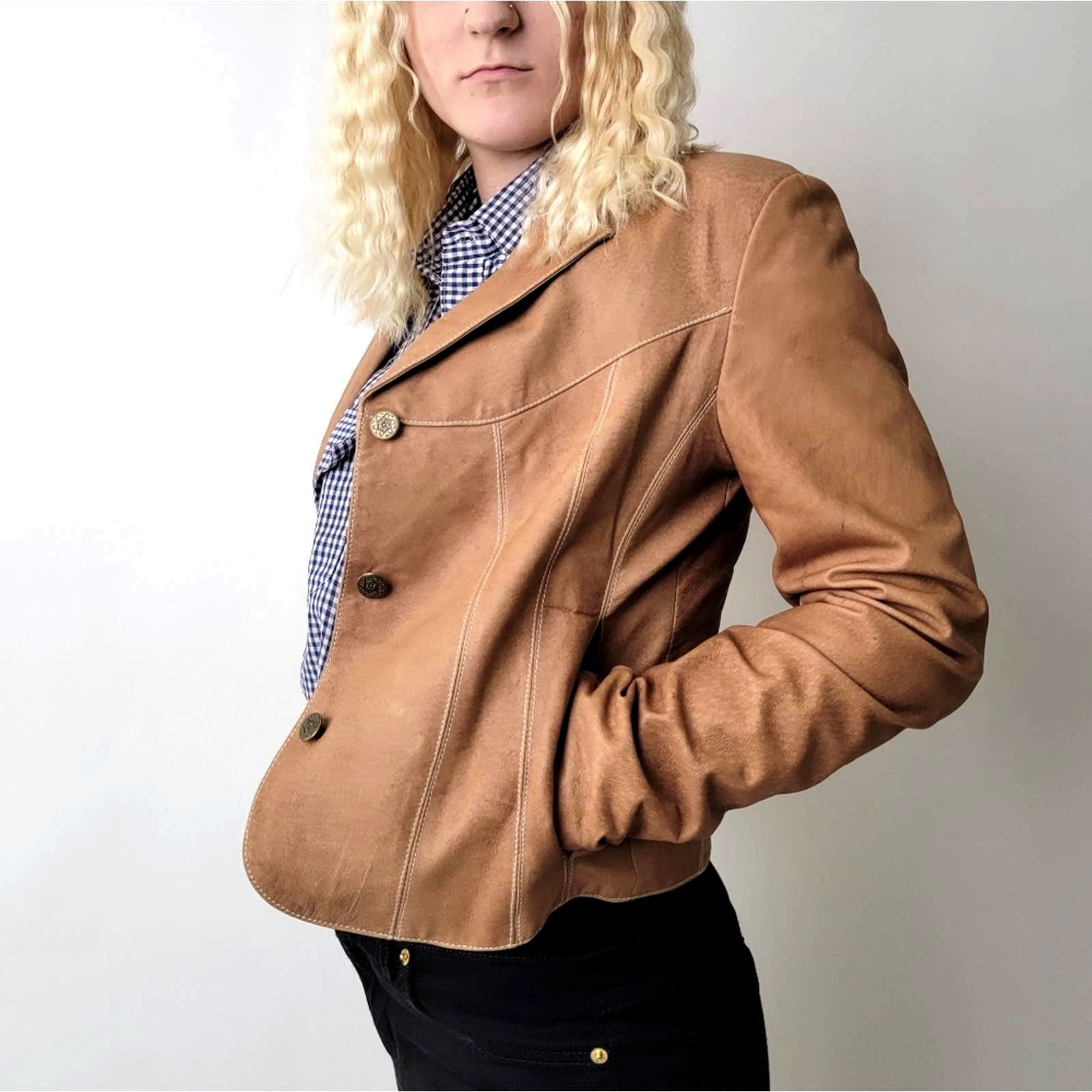 Wilsons Leather Slim Cut Western Leather Jacket by Wisons Leather - S Size S / US 4 / IT 40 - 6 Thumbnail