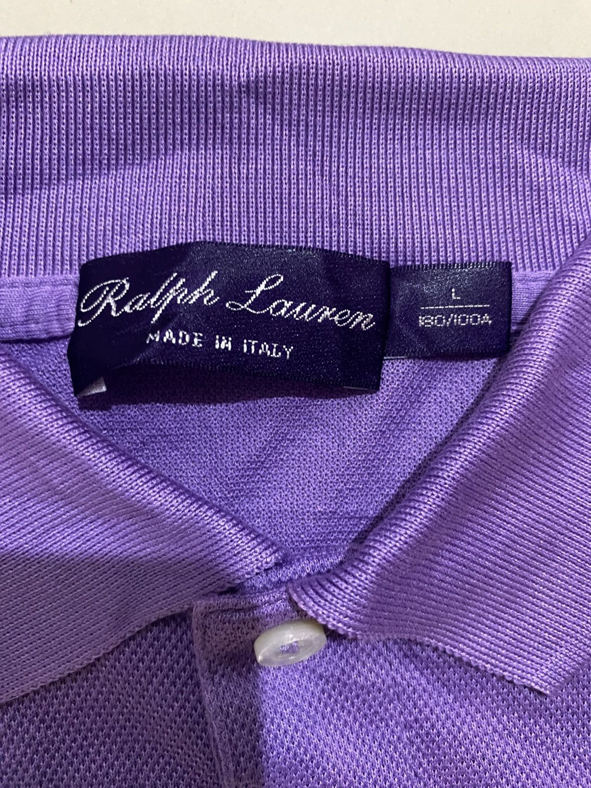 Ralph Lauren Ralph Lauren Purple Label Cotton Piqué Polo Shirt. Size US L / EU 52-54 / 3 - 3 Thumbnail
