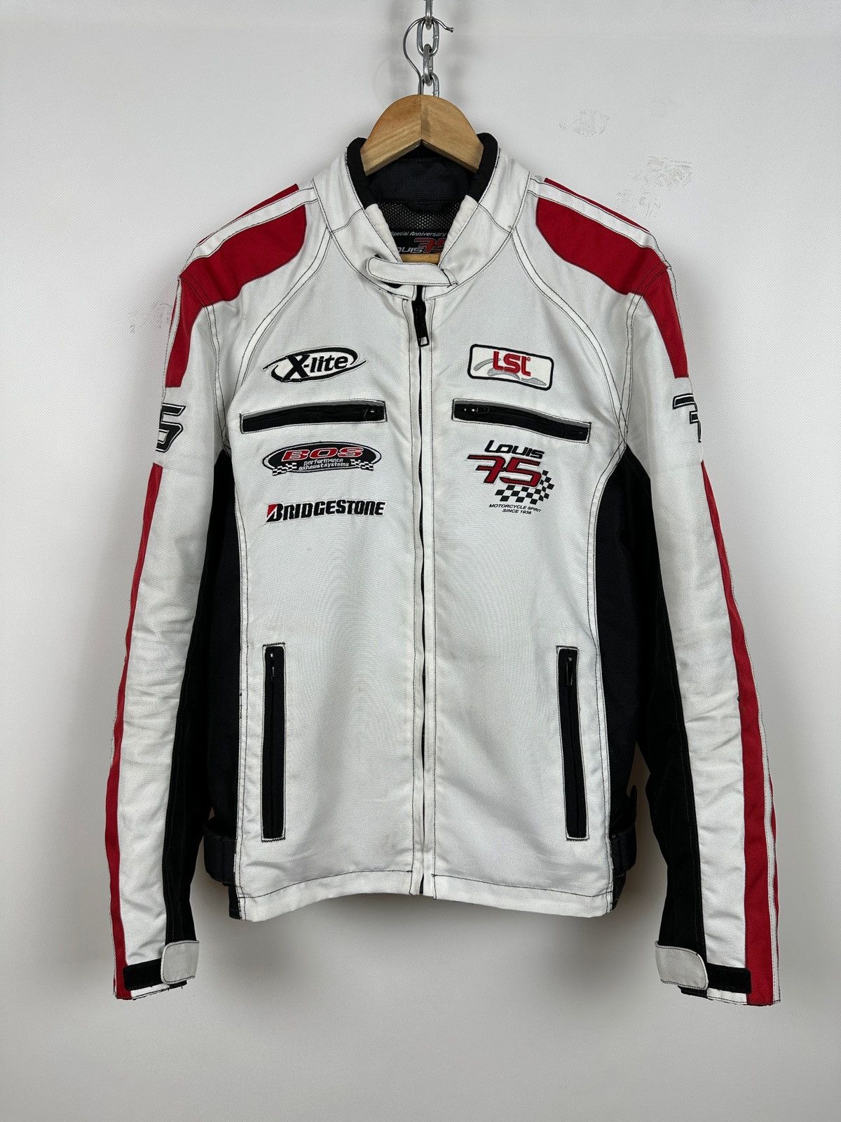 Vintage Vintage Bridgestone Louis 75 Motorcycle Racing Jacket Size US L / EU 52-54 / 3 - 5 Thumbnail