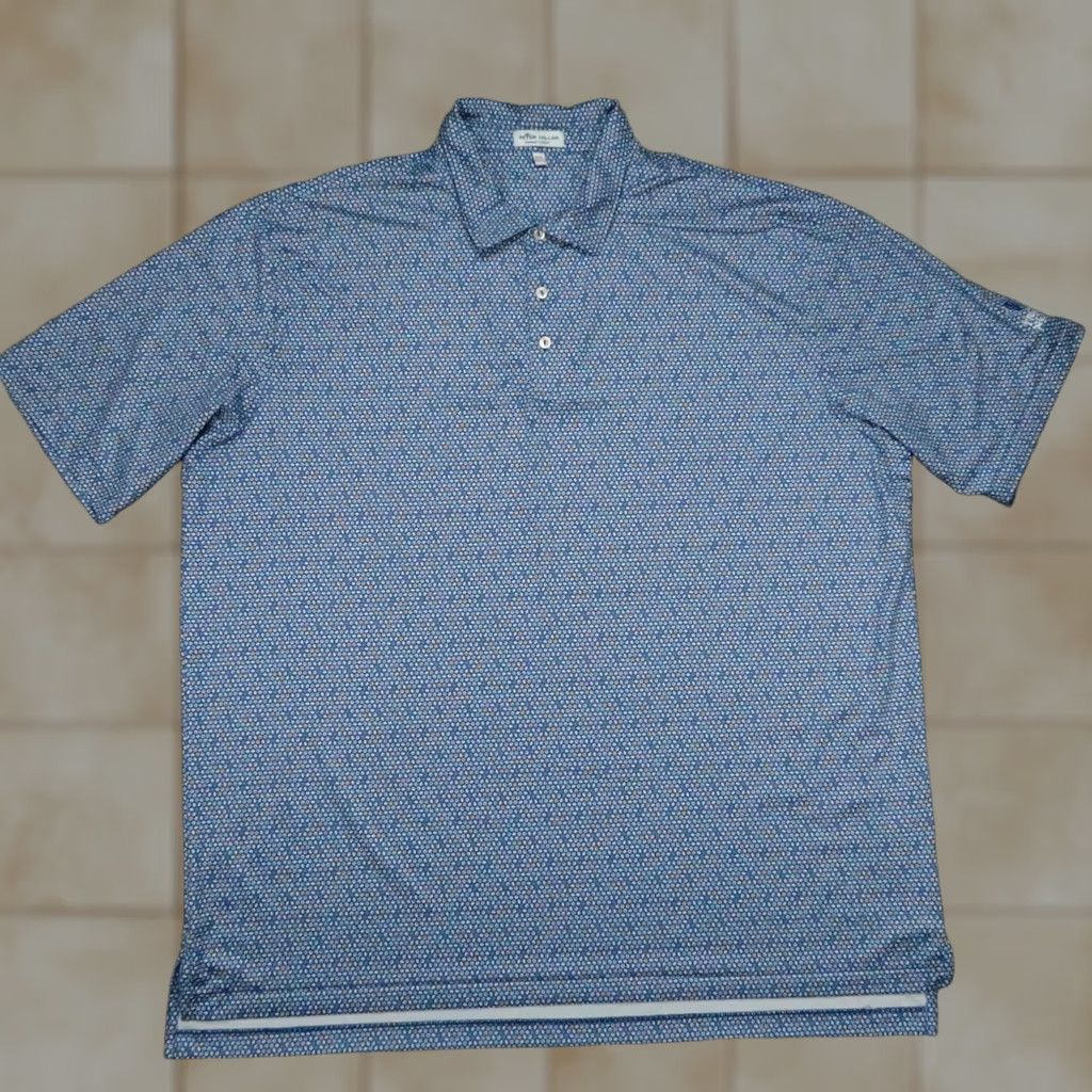 Peter Millar Peter Millar Polo Shirt Mens XXL Blue Golf Summer Comfort Billiards Troon North Size US XXL / EU 58 / 5 - 1 Thumbnail