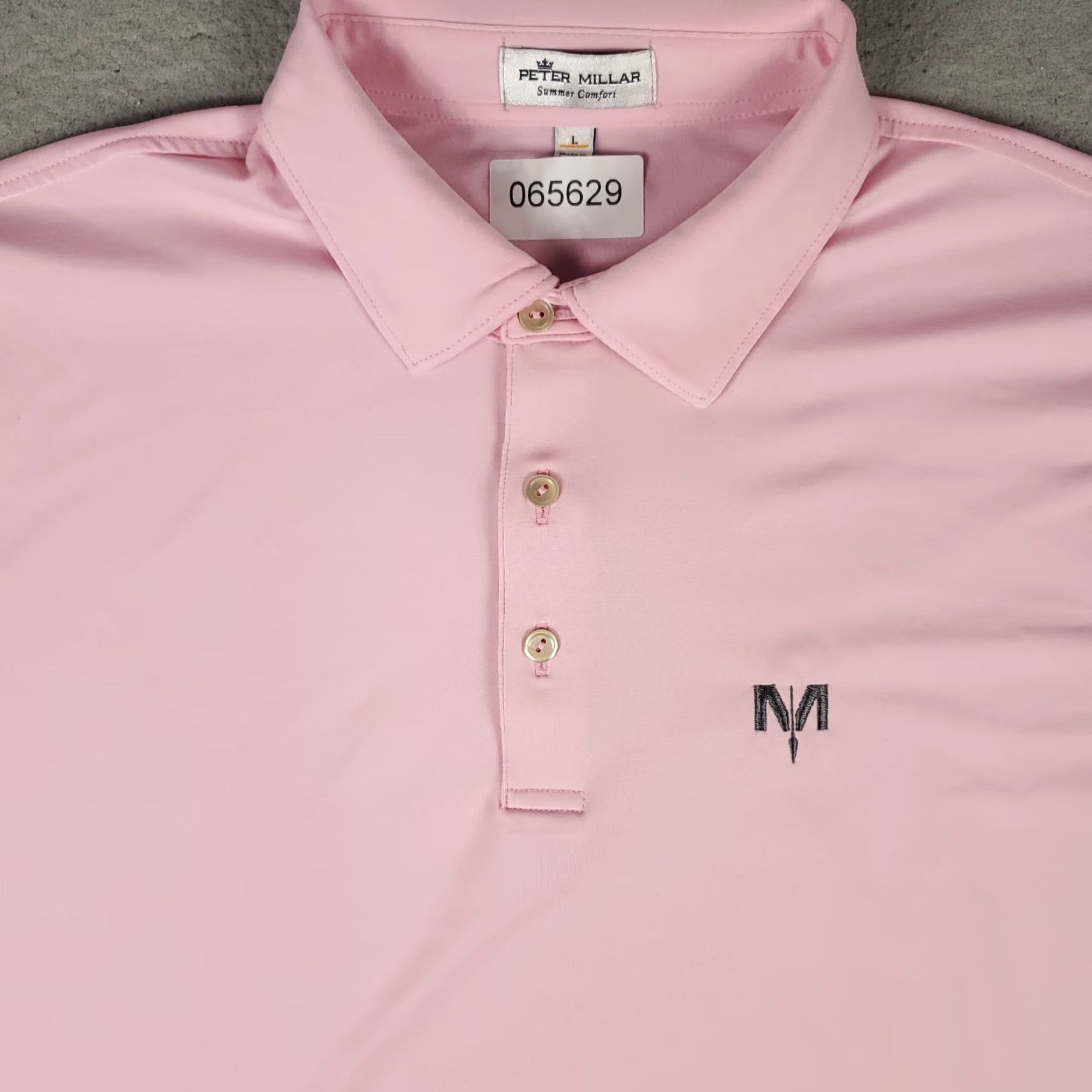 Peter Millar Peter Millar Polo Shirt Mens Large Pink Short Sleeve Polo Shirt Classic Modern Preppy Sports Golf Casual Button Logo Size US L / EU 52-54 / 3 - 2 Thumbnail