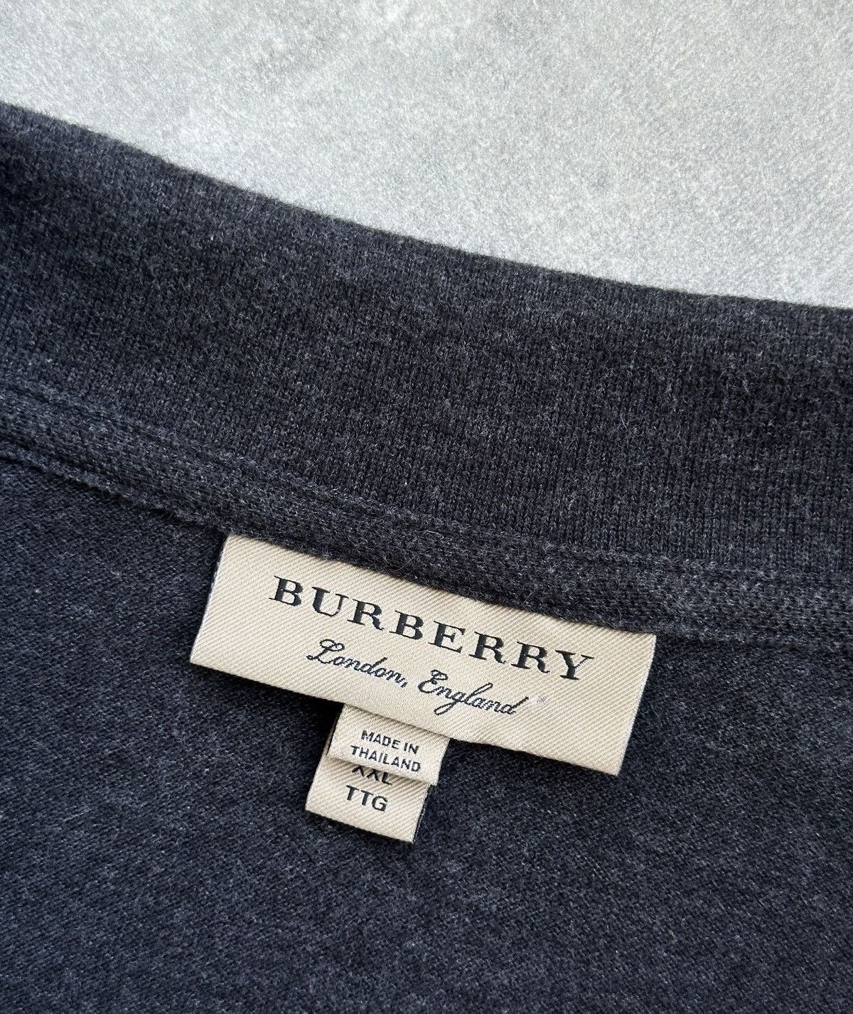 Burberry Burberry Men's Long Sleeve Polo Shirt Size XXL Check Placket Size US XXL / EU 58 / 5 - 7 Thumbnail