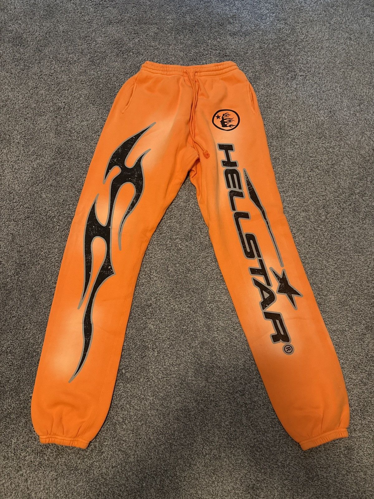 HELLSTAR Crazy Limited - New Hellstar Orange Sweats - sz Medium Size US 33 - 2 Thumbnail