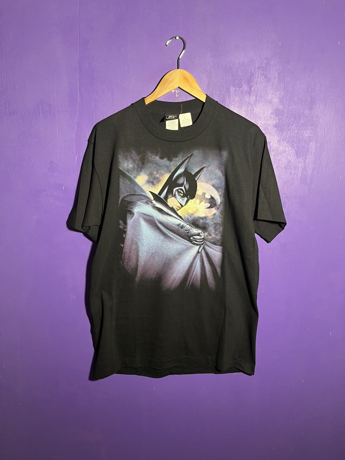 DC × DC Comics × Vintage Vintage 90s DC Batman night sky t-shirt Size US L / EU 52-54 / 3 - 1 Thumbnail