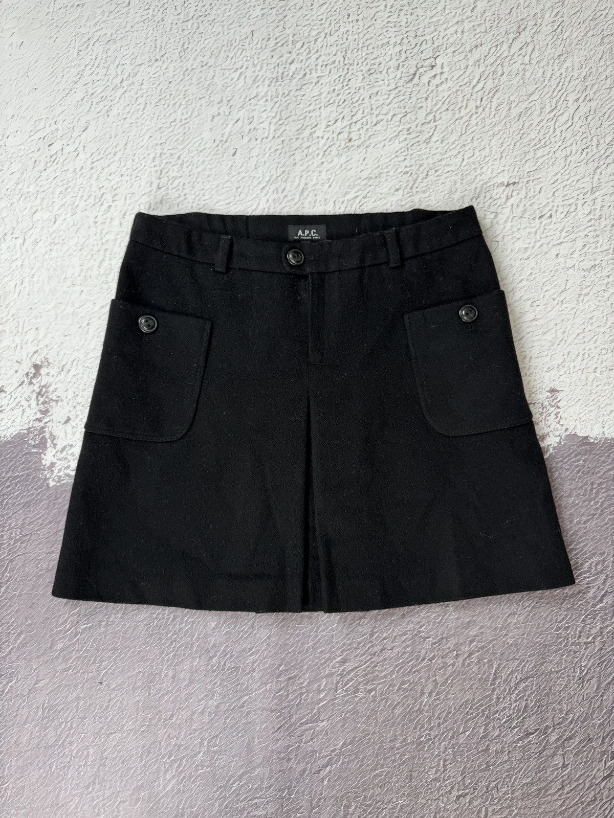 A.P.C. × Japanese Brand A.P.C Rue Madame Paris Japanese market wool skirt size 40 Size 28" / US 6 / IT 42 - 2 Thumbnail