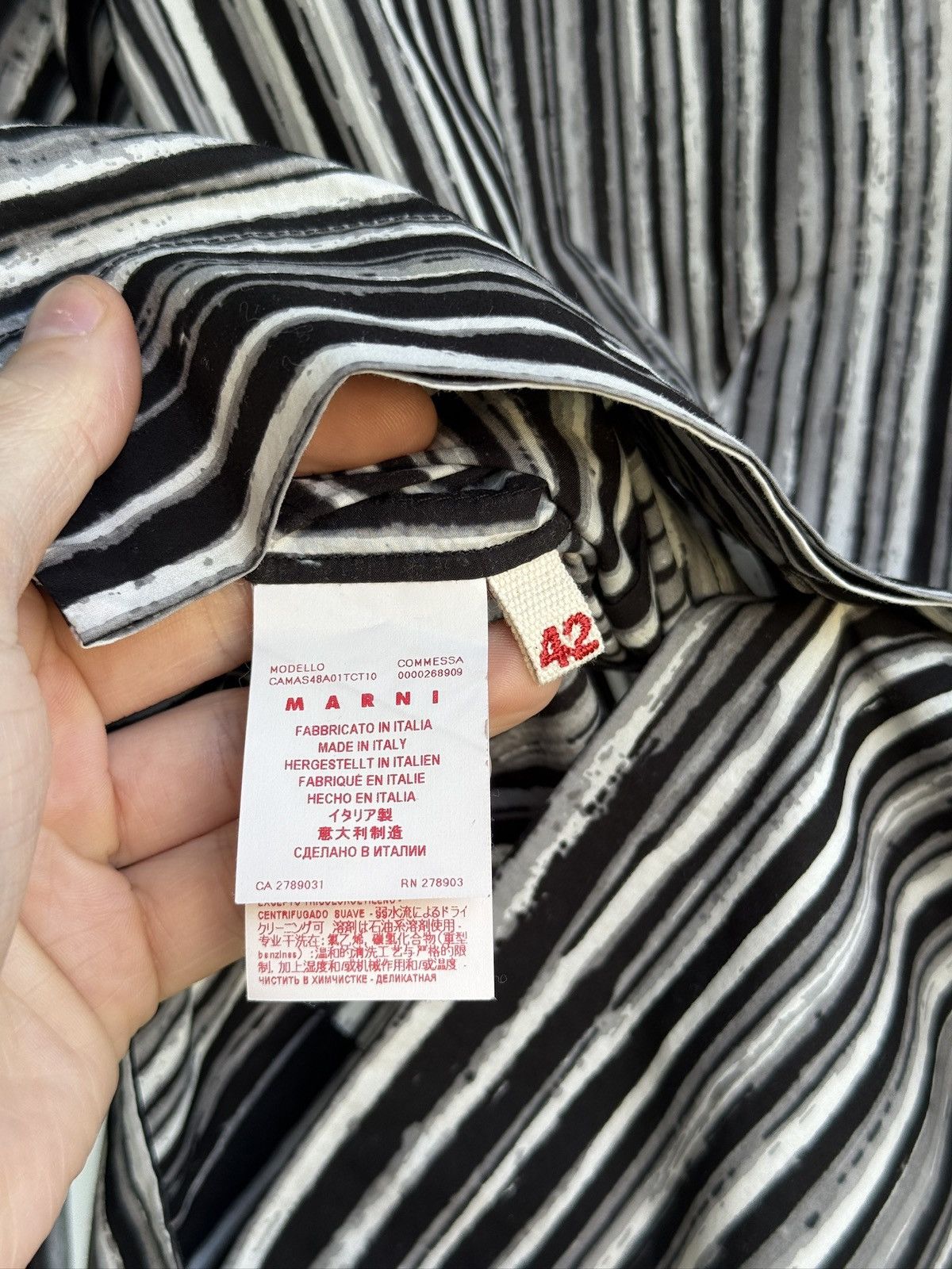Marni Marni Printed Button Shirt Stripped Size XL / US 12-14 / IT 48-50 - 5 Thumbnail