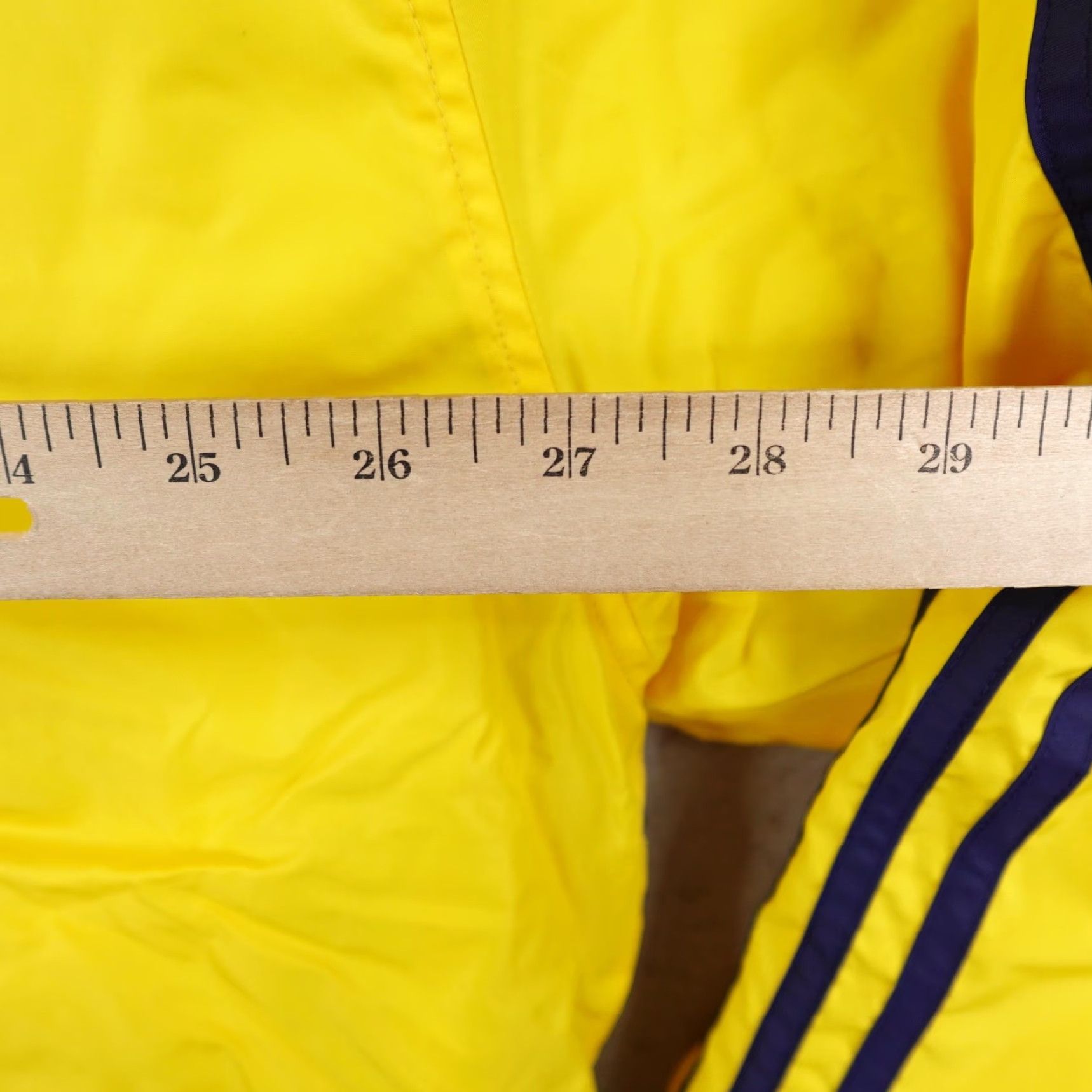 Adidas VINTAGE adidas Jacket Mens XL Yellow Hooded Fleece Lined Windbreaker Coat Y2K Size US XL / EU 56 / 4 - 6 Thumbnail