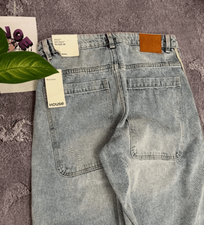 Japanese Brand American Y2K Pattern Baggy Jeans Size US 32 / EU 48 - 3 Thumbnail