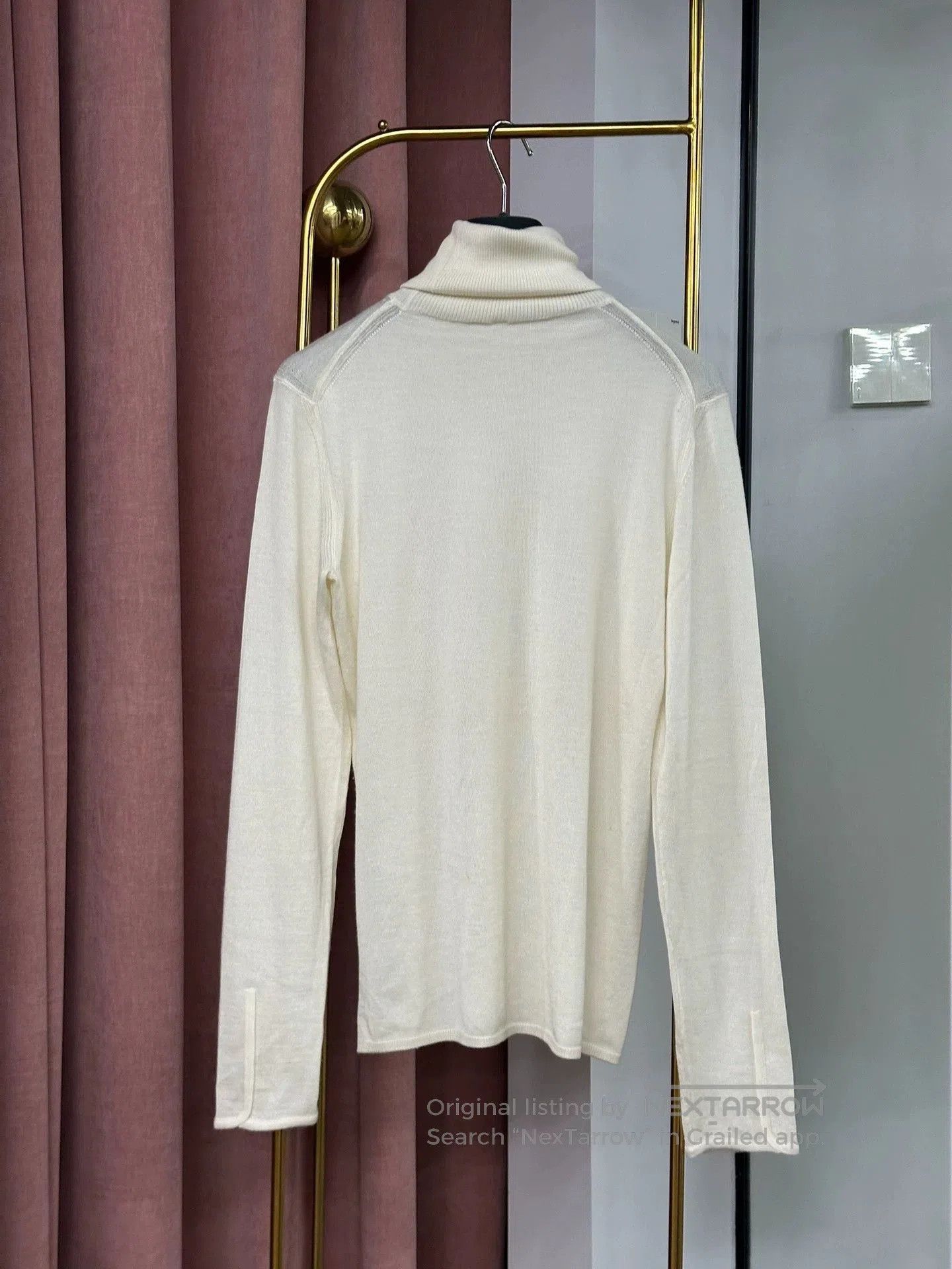 Hermes Hermes White Cashmere Turtleneck Sweater. Size US M / EU 48-50 / 2 - 3 Thumbnail