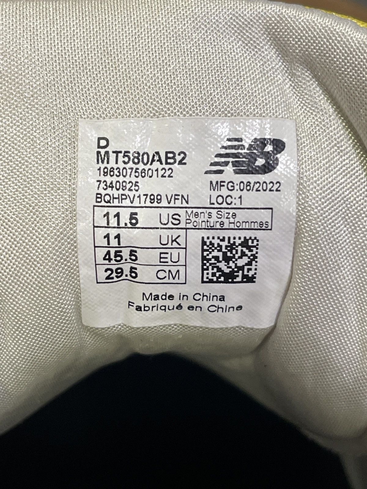 New Balance 580 Size US 11.5 / EU 44-45 - 6 Thumbnail