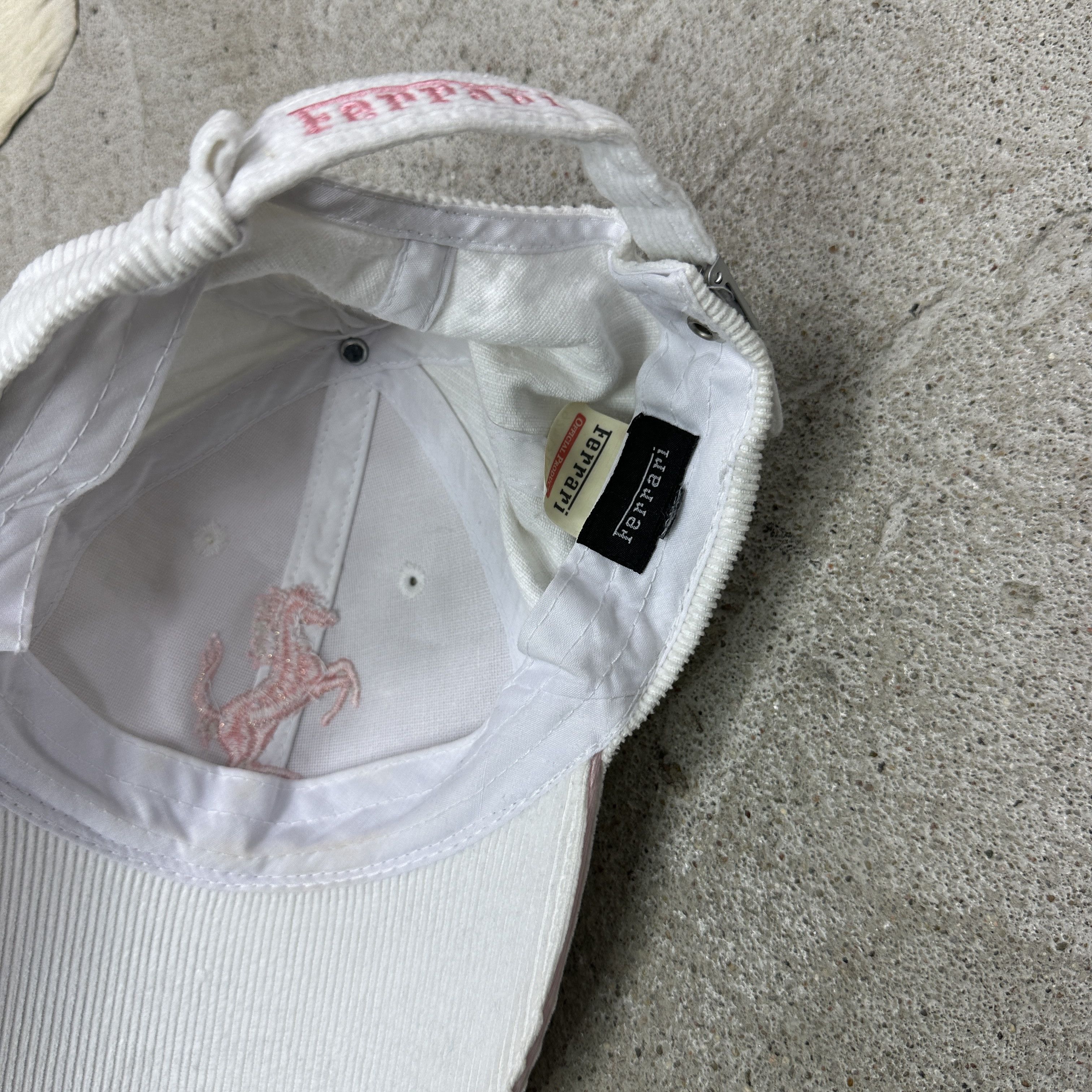 Ferrari Vintage Corduroy Streetwear Moto Ferrari Unisex Hat Y2K Size ONE SIZE - 5 Thumbnail