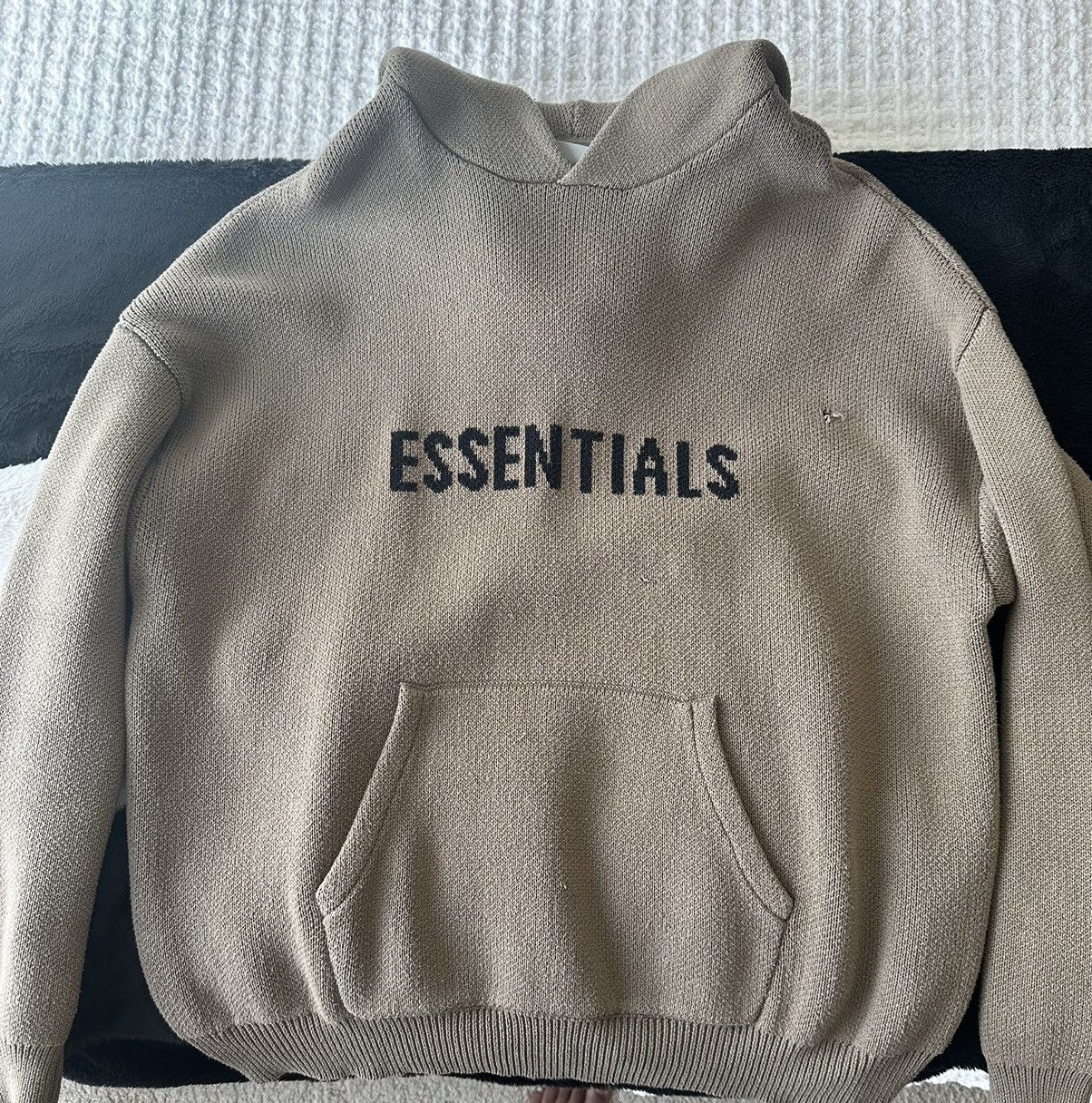 Fear Of God Essentials Knit Hoodie | Grailed