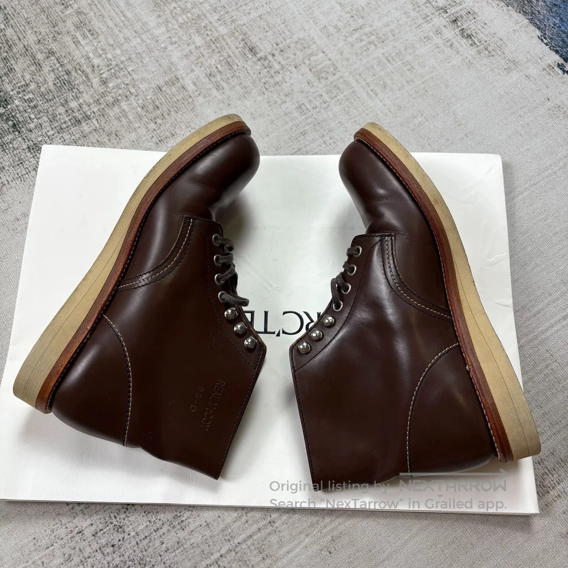 The Real McCoy's Real McCoy Horsehide Work Boots. Size US 9.5 / EU 42-43 - 4 Thumbnail