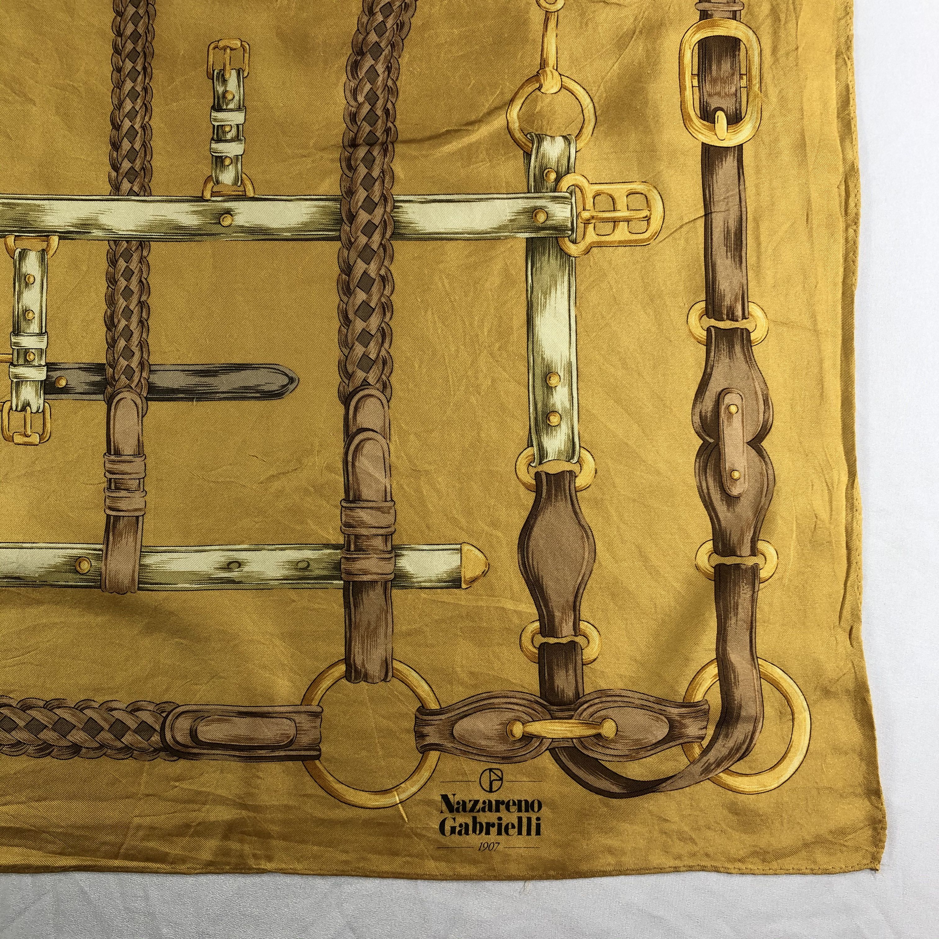Nazareno Gabrielli × Vintage Vintage Nazareno Gabrielli Silk Scarf Size ONE SIZE - 3 Thumbnail