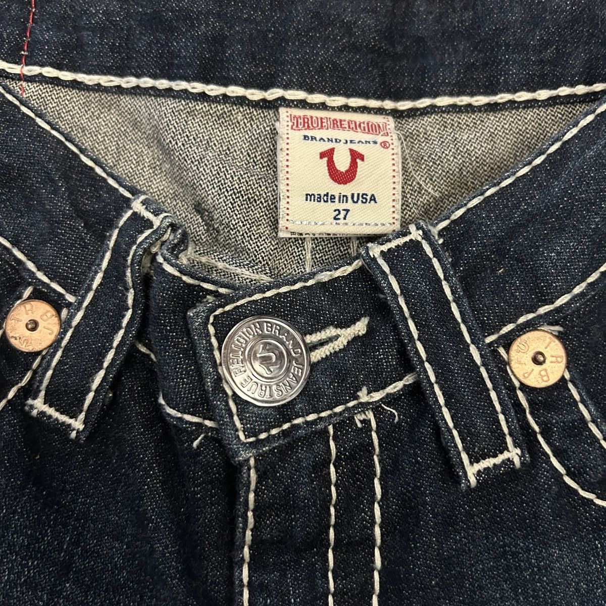 True Religion Y2K True Religion Jeans Billy Super T Vintage Shorts Size 27" / US 4 / IT 40 - 6 Thumbnail