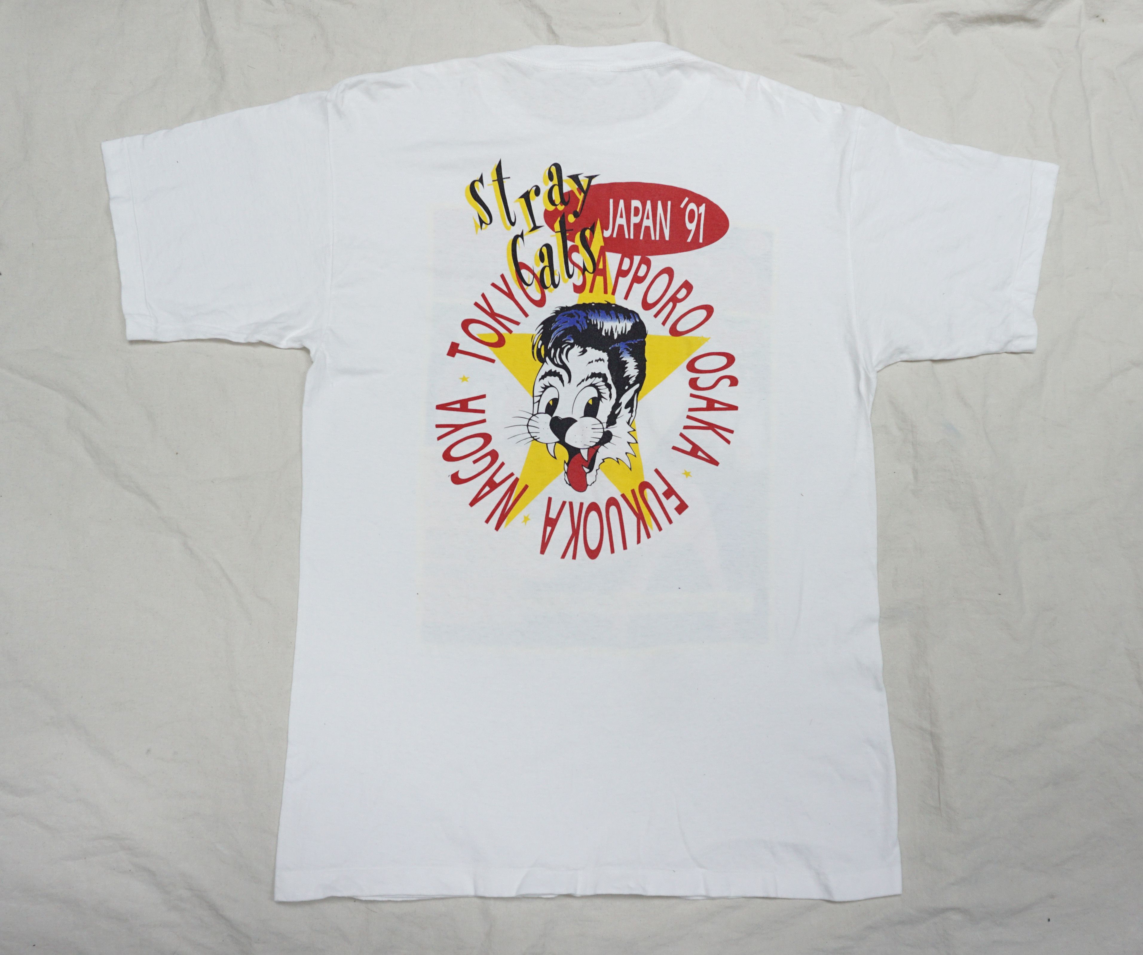 Designer × Vintage 90's The Stray Cats Japan tour T-shirt Size US L / EU 52-54 / 3 - 5 Thumbnail