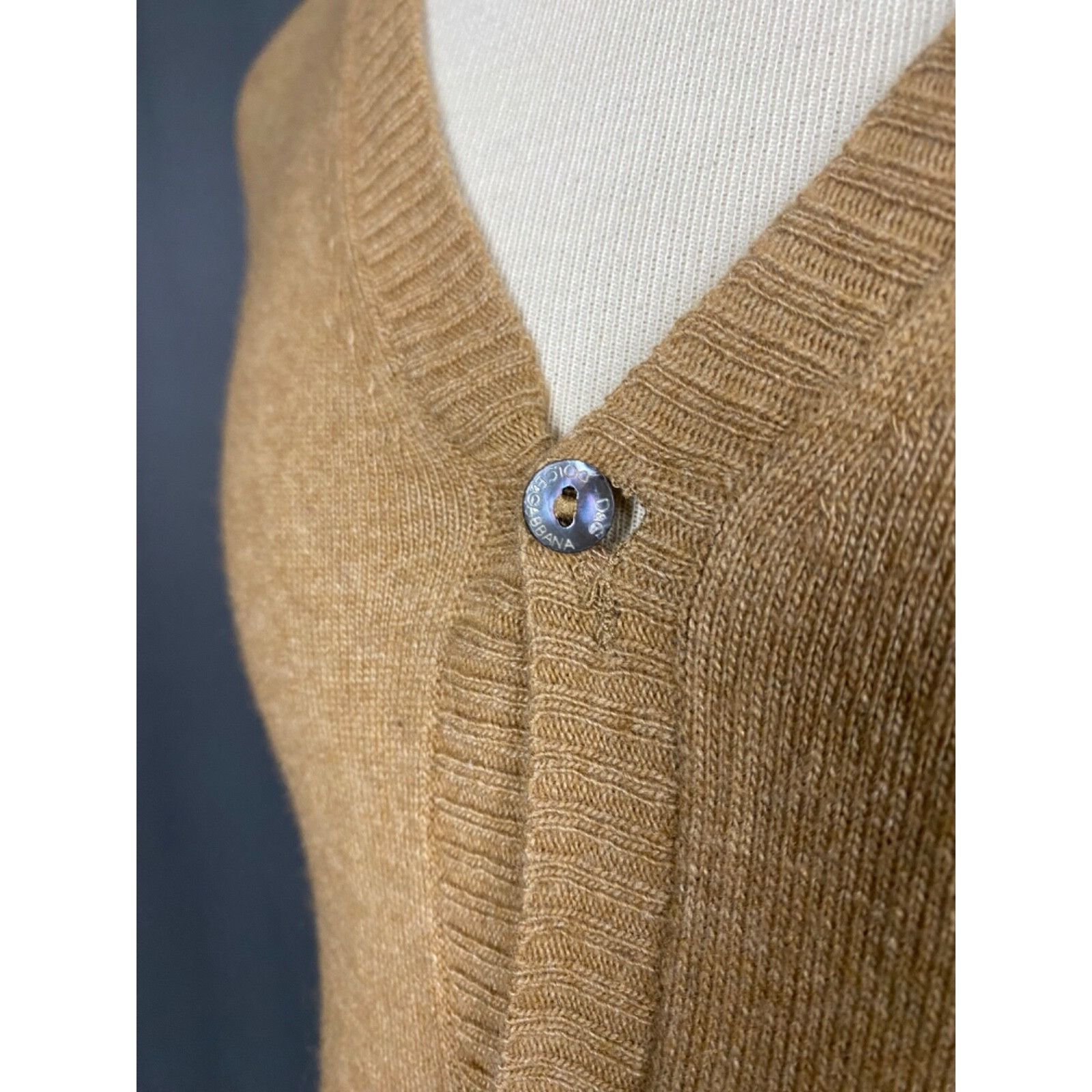 Dolce & Gabbana Dolce&Gabbana Men's Brown Wool Cardigan Sweater Size 2XL Size US XXL / EU 58 / 5 - 8 Thumbnail