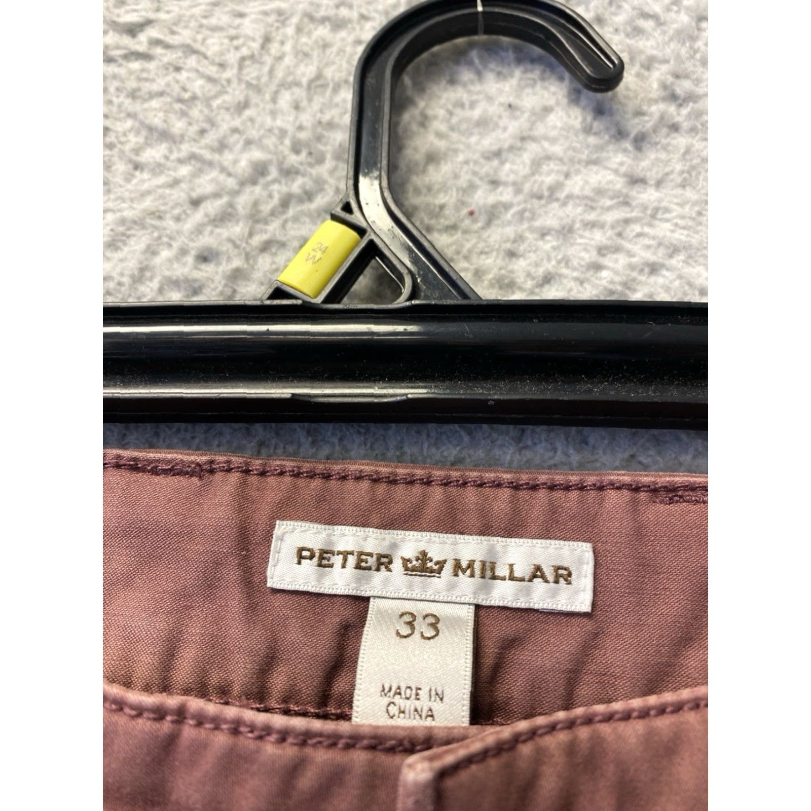 Peter Millar Peter Millar Pants Men’s 33x34 Plum Chino Straight Leg Casual Mens 33 34 Plum Chino Straight Leg Size US 33 - 4 Thumbnail