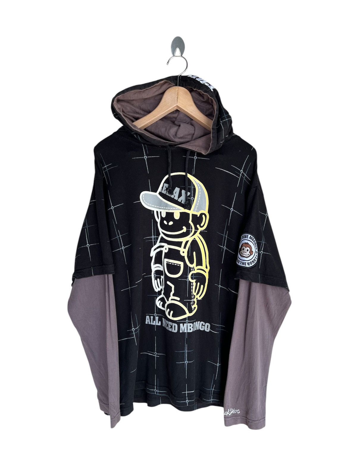 Japanese Brand Japanese Dack Dive Mbongo Hip Hop monkey Hoodies Size US L / EU 52-54 / 3 - 1 Thumbnail