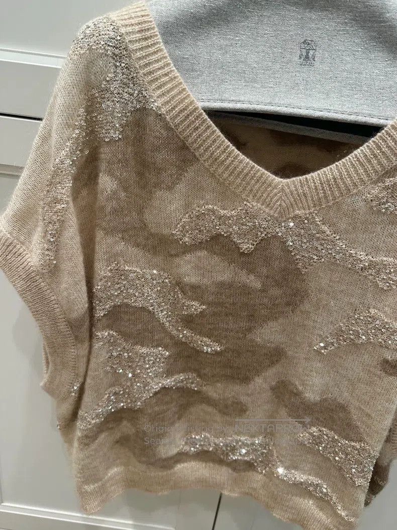 Brunello Cucinelli Brunello Cucinelli Sequined Vest Size S / US 4 / IT 40 - 3 Thumbnail