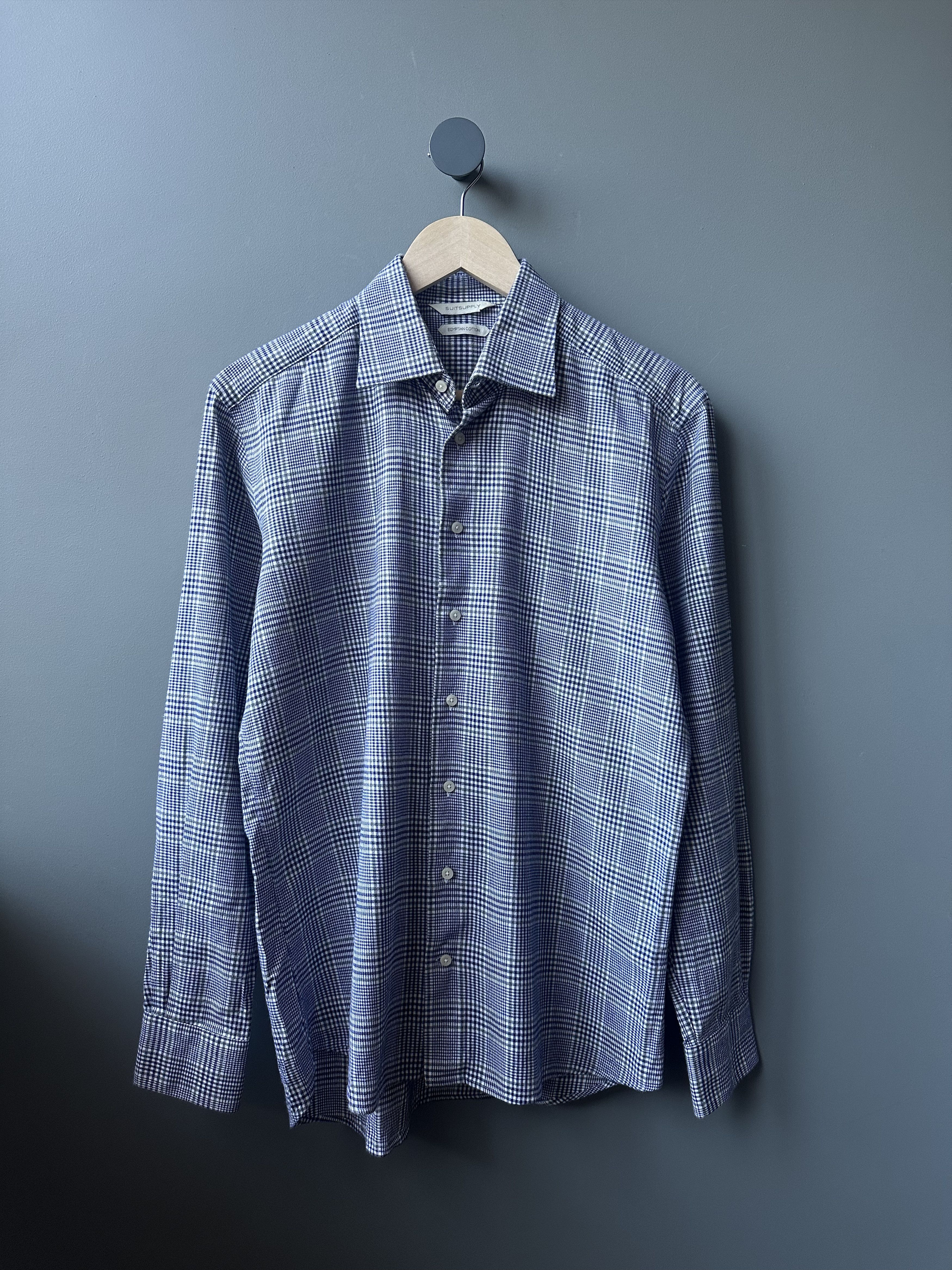 Suitsupply Suitsupply Check Cotton Shirt Size 39 Size US M / EU 48-50 / 2 - 1 Thumbnail