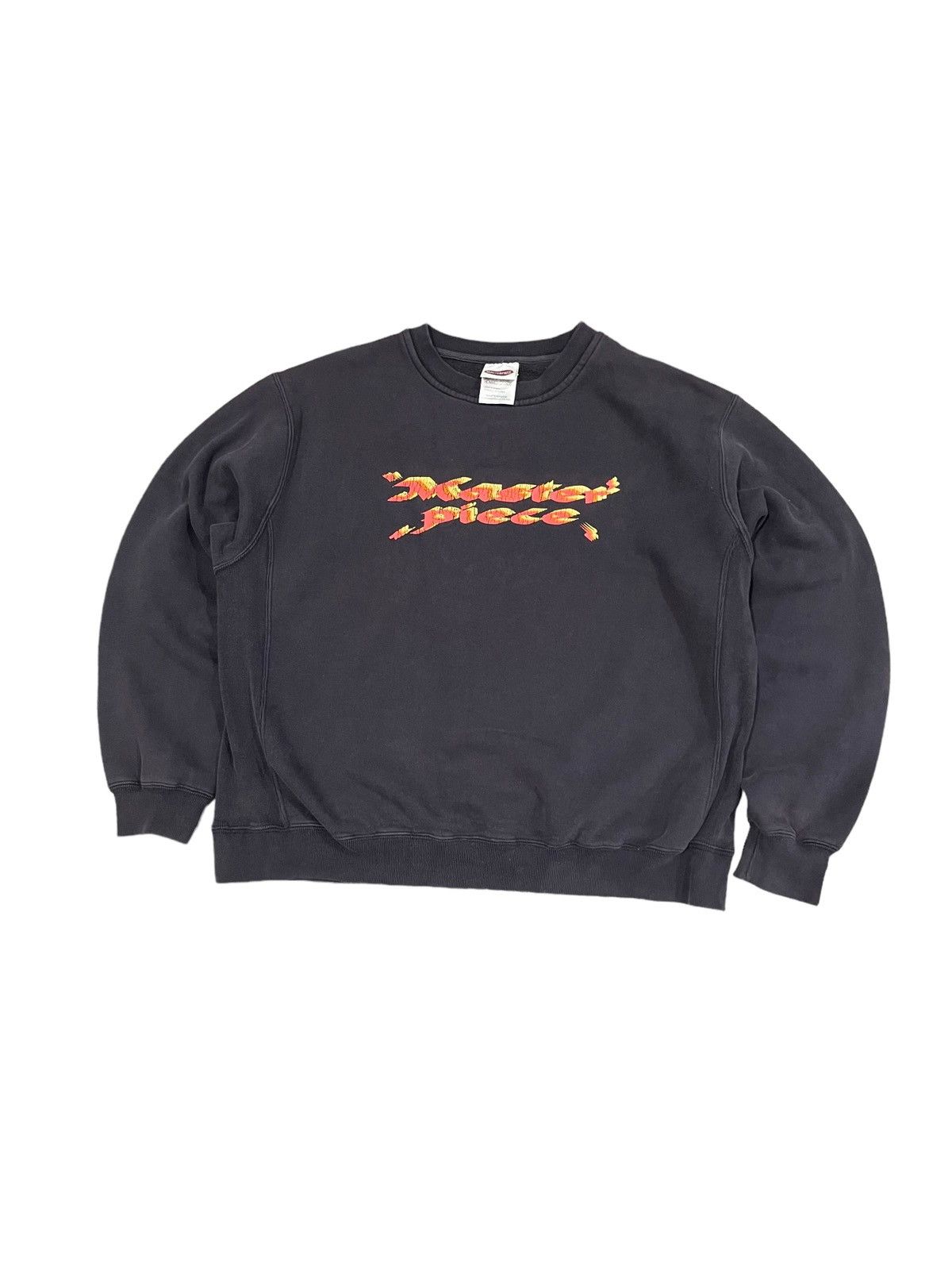 MasterPiece Vintage Masterpiece Spellout Logo Sweatshirt Size US XL / EU 56 / 4 - 2 Thumbnail
