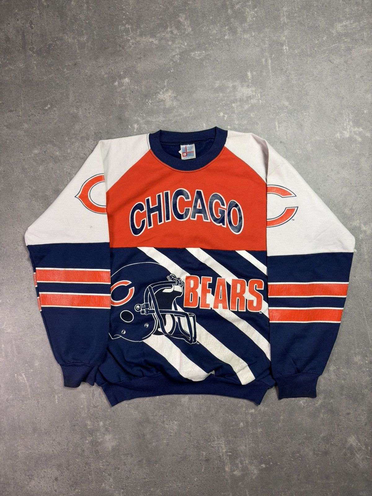 NFL 80/90s Garan Chicago Bears Printed Crewneck Sweatshirt XL Size US XL / EU 56 / 4 - 1 Thumbnail