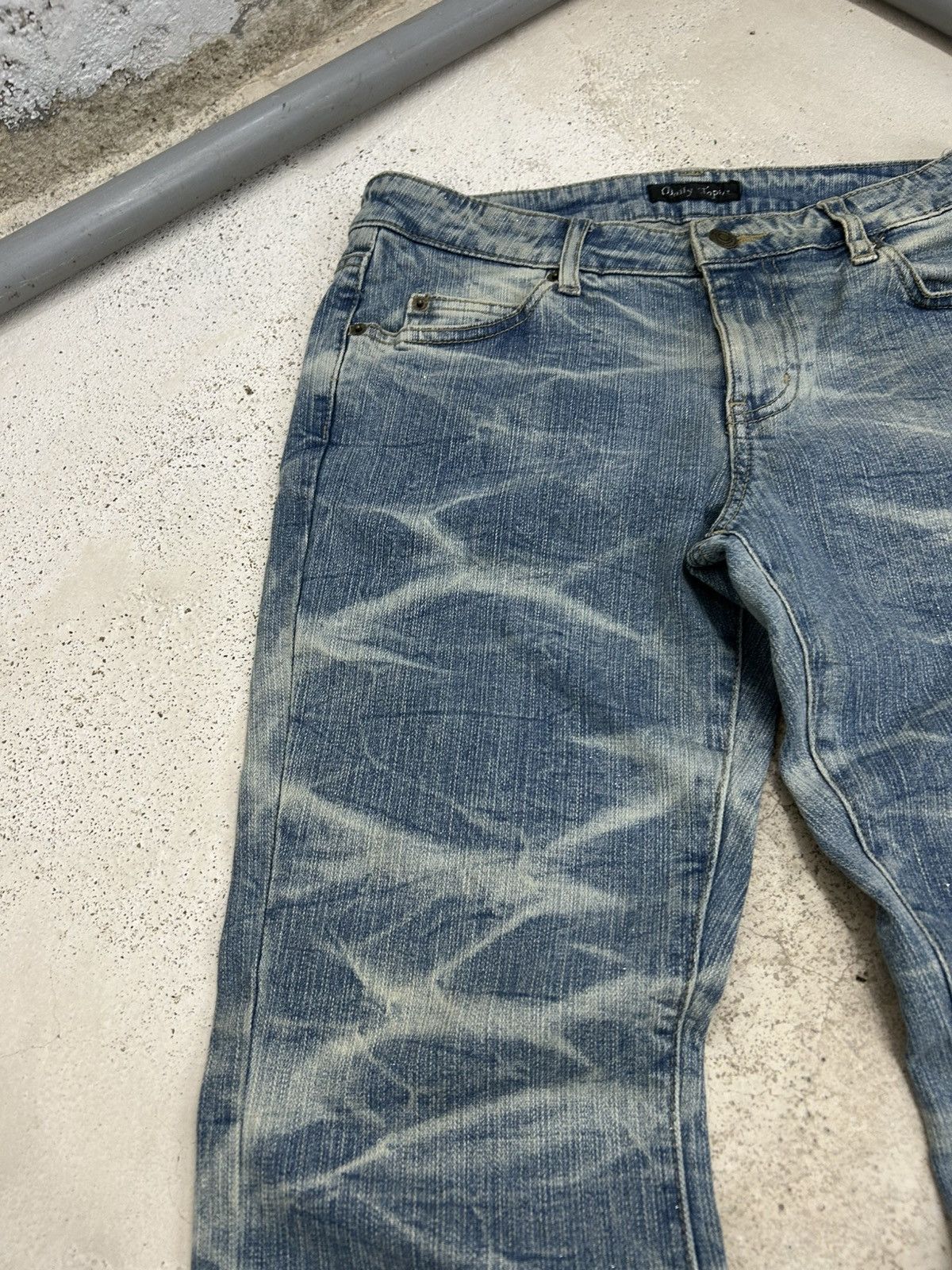 Le Grande Bleu (L.G.B.) Vintage Daily Topics Flare Striking Washed Denim Size US 30 / EU 46 - 7 Thumbnail