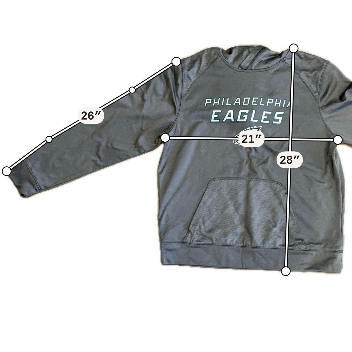 NFL NFL Eagles TX3 Warm Hoodie Gray LG Size US L / EU 52-54 / 3 - 8 Thumbnail