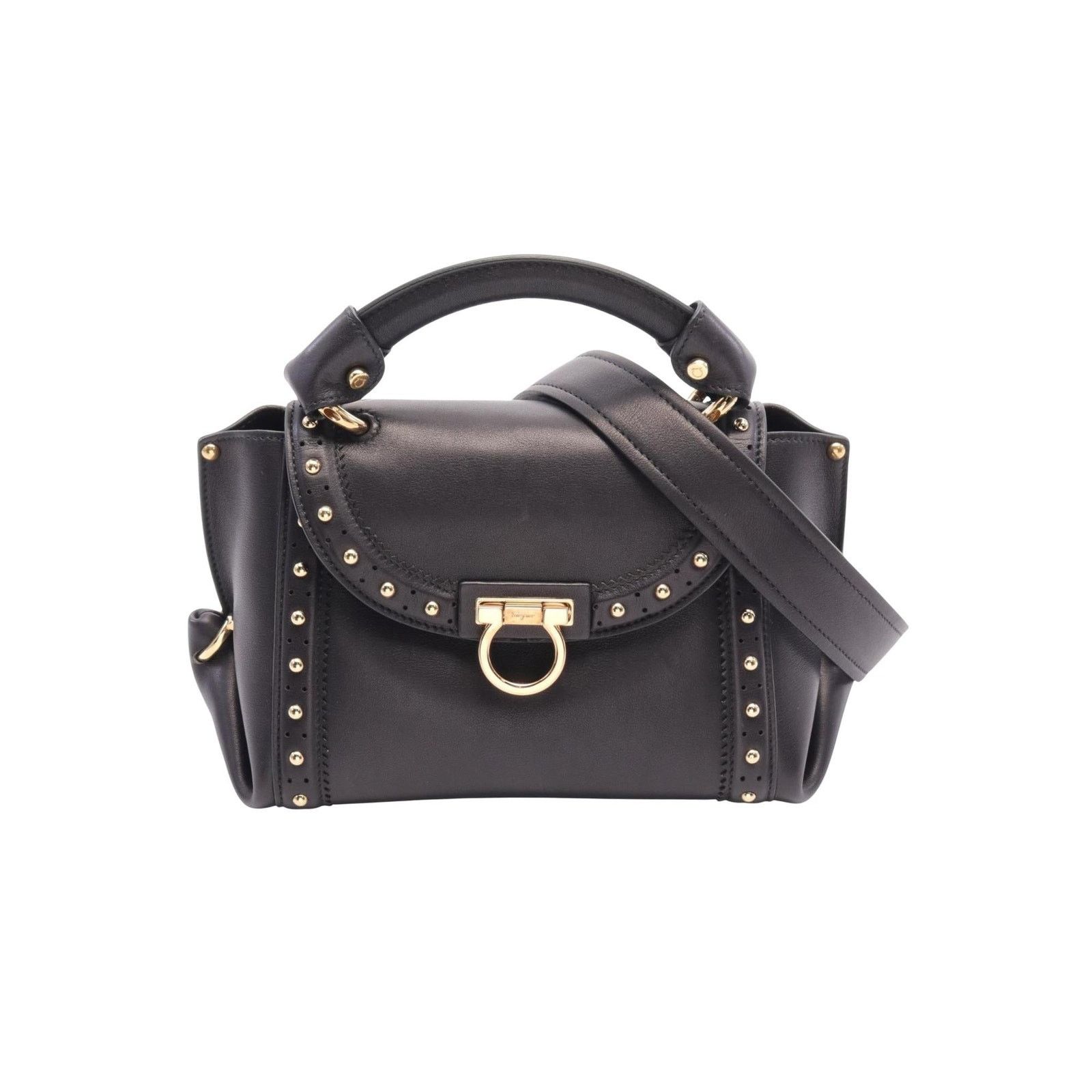Salvatore Ferragamo tudio Bag tudded Top Handle