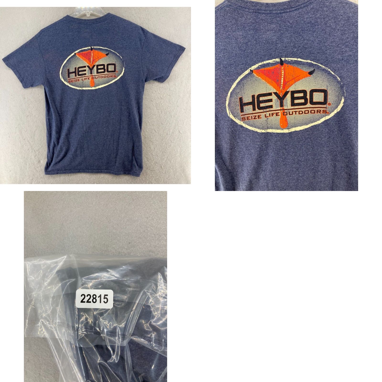 Logo 7 HeyBo Mens TShirt Blue Outdoor Logo Medium Size US M / EU 48-50 / 2 - 8 Thumbnail