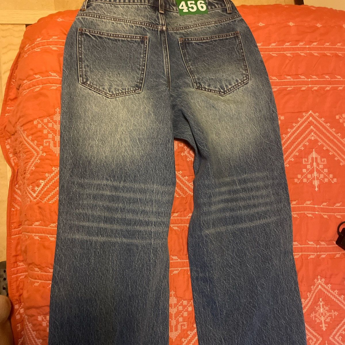 Japanese Brand × Vintage 1/1 456(squid game) wide-leg acid wash baggy jeans Size US 32 / EU 48 - 1 Thumbnail