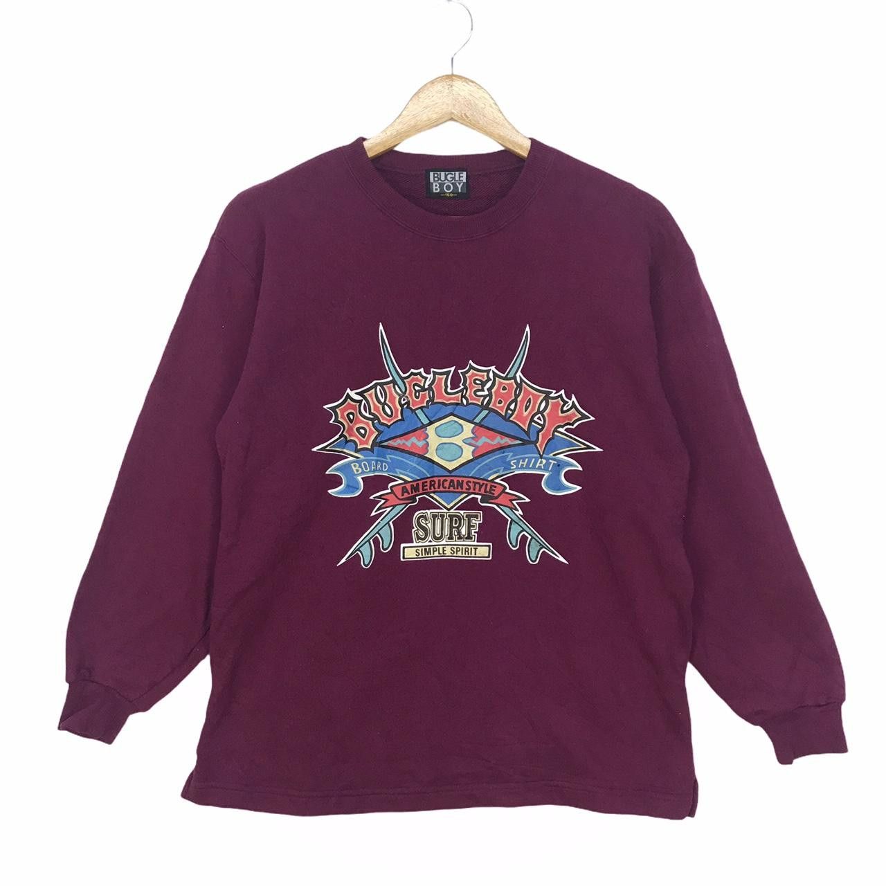 Bugle Boy Vtg BUGLE BOY Crewneck Sweatshirt Big Logo Spell Out Size M / US 6-8 / IT 42-44 - 1 Thumbnail