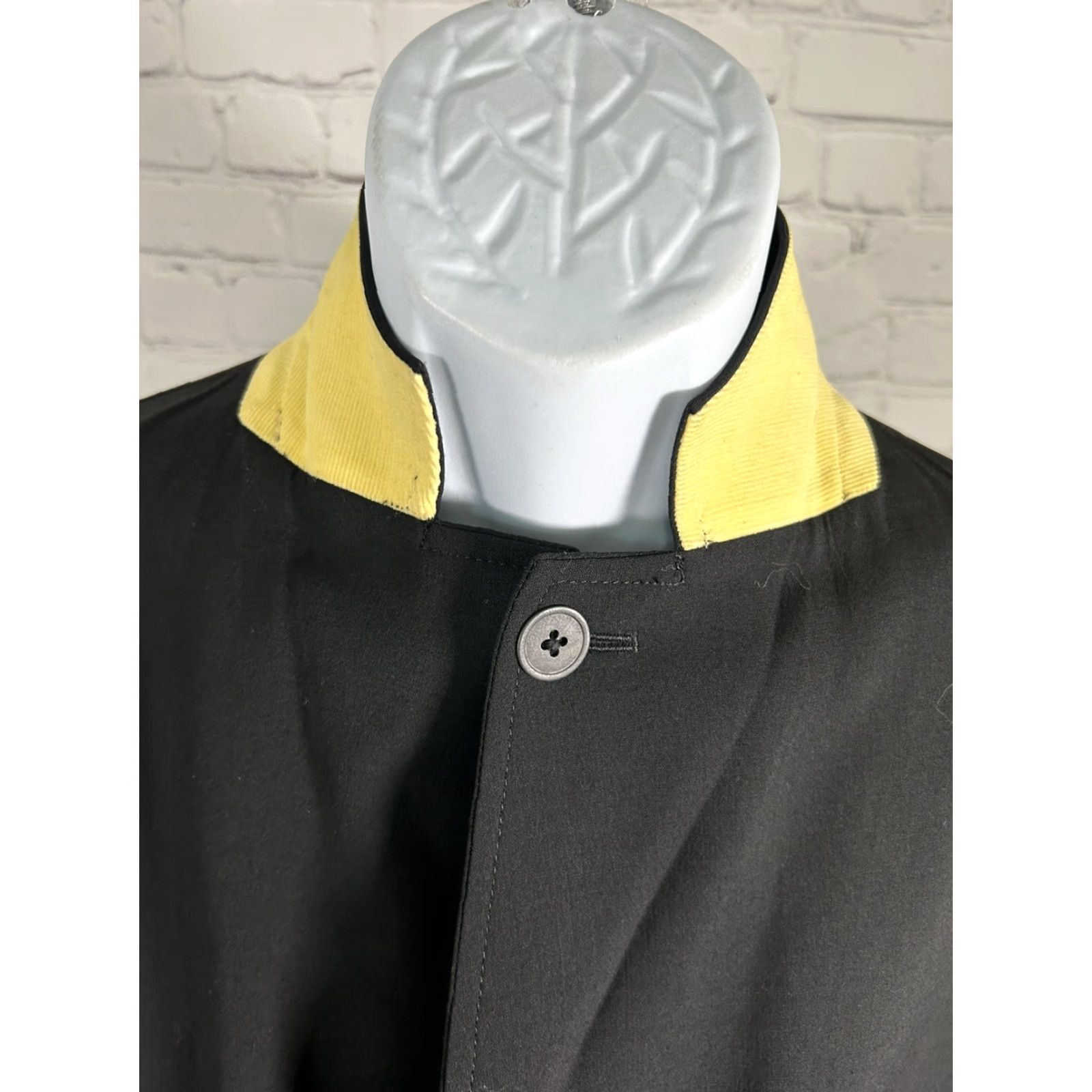 Vintage Kroon Jacket Solid Black Button Up Wool Blend Inner Pockets Men’s XL Long Mid-Length Workwear Casual Size US XL / EU 56 / 4 - 6 Thumbnail