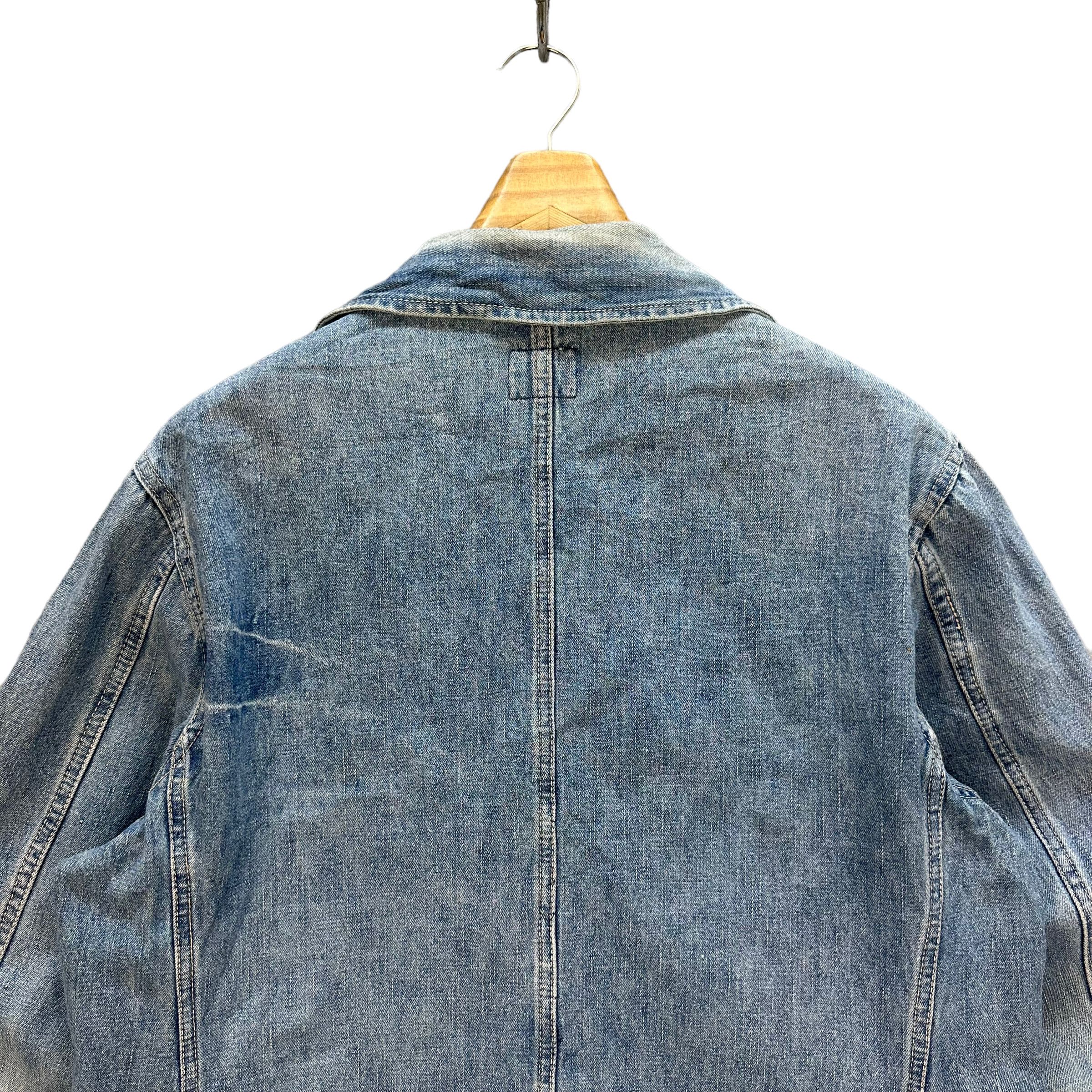Japanese Brand US NAVAL WASHED DENIM CHORE JACKET #7985-195 Size US L / EU 52-54 / 3 - 13 Thumbnail